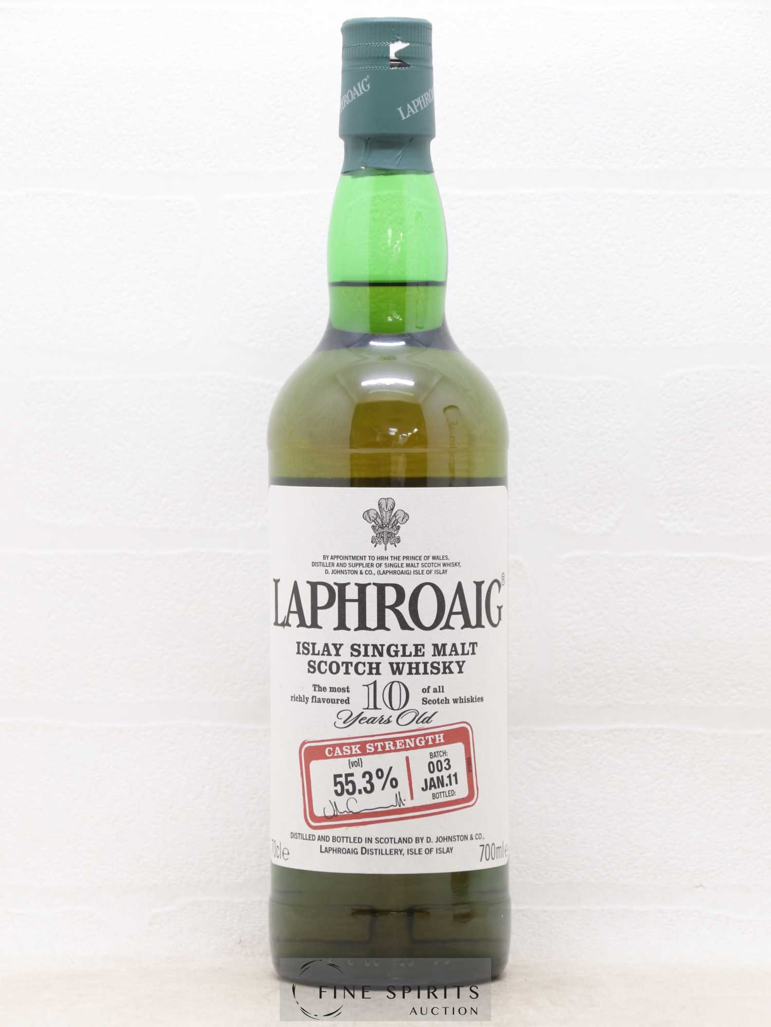 Laphroaig 10 years Of. Batch 003 - bottled 2011 Cask Strength - Posten von 1 Flasche - 1