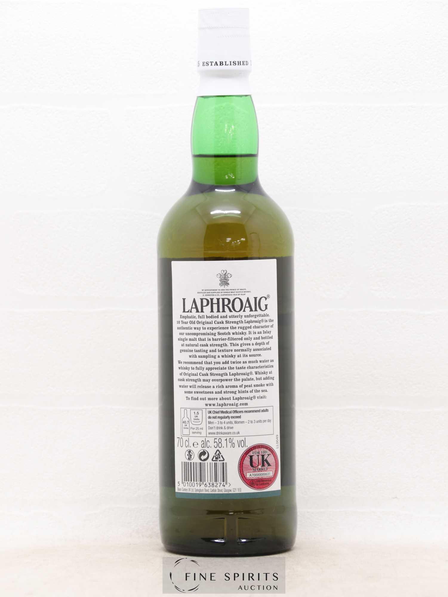 Laphroaig 10 years Of. Original Cask Strength Batch 009 - bottled 2017 - Lot of 1 bottle - 2