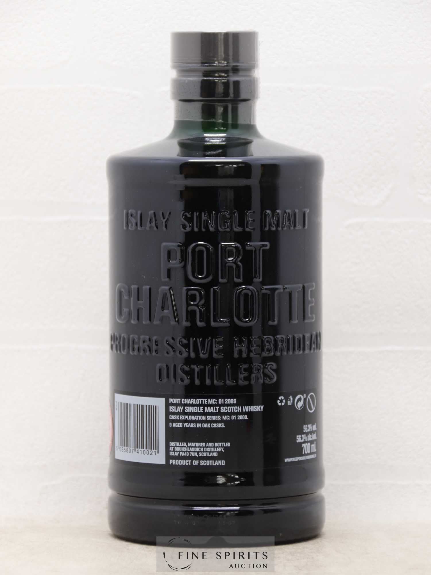 Port Charlotte 9 years 2009 Of. MC O1 Heavily Peated - Lot de 1 bouteille - 2