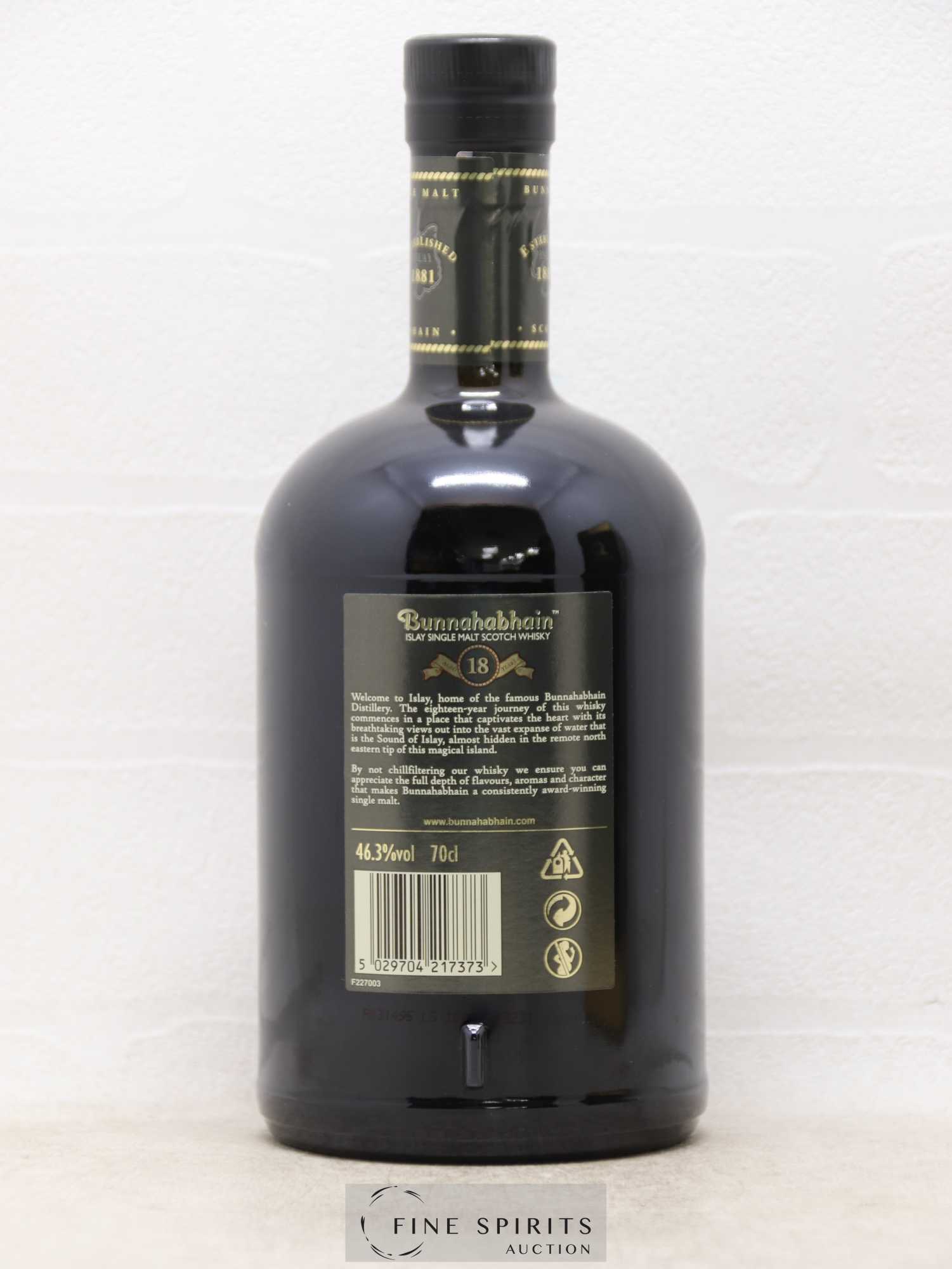 Bunnahabhain 18 years Of. XVIII - Posten von 1 Flasche - 2
