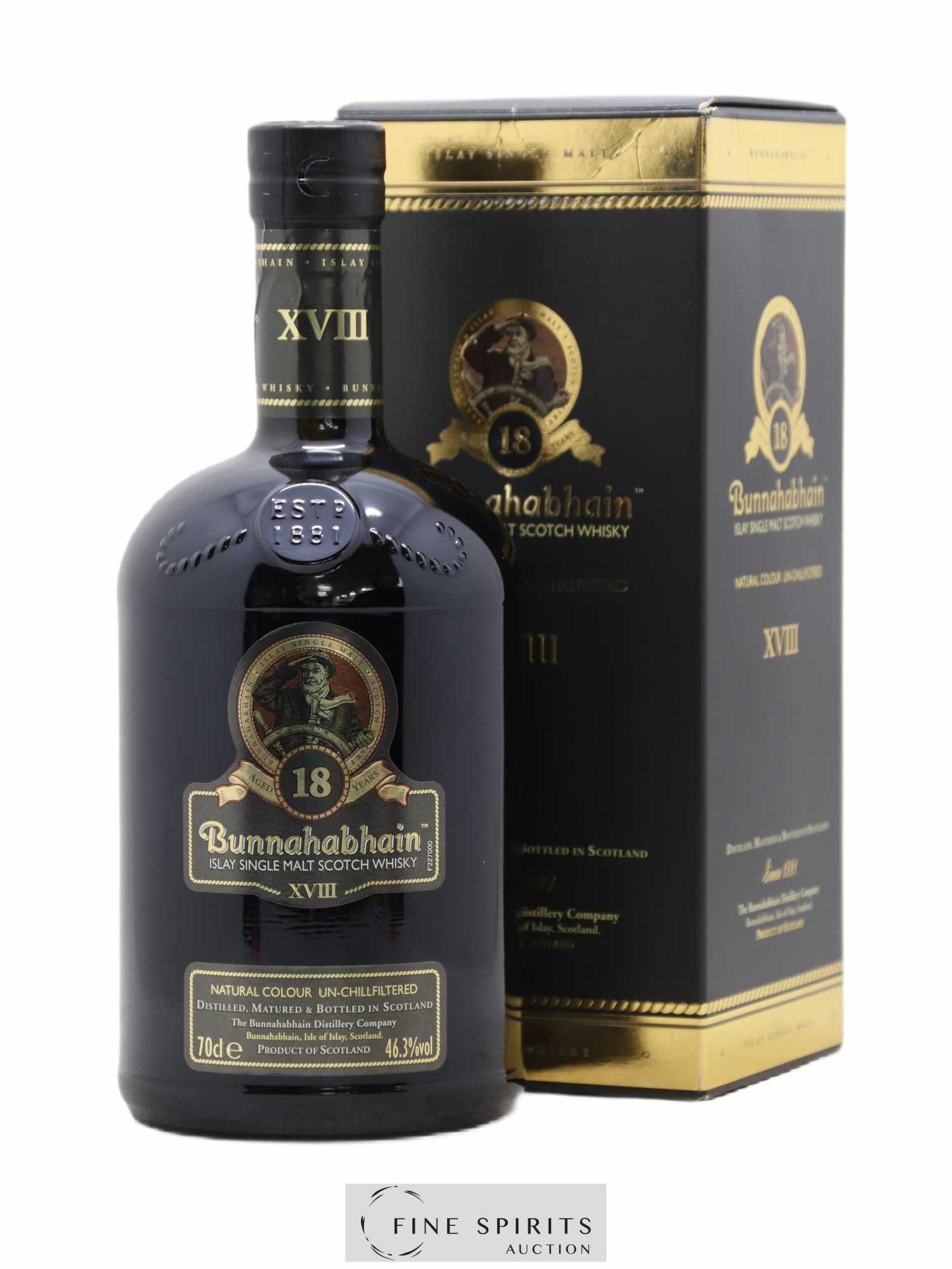 Bunnahabhain 18 years Of. XVIII - Posten von 1 Flasche - 0