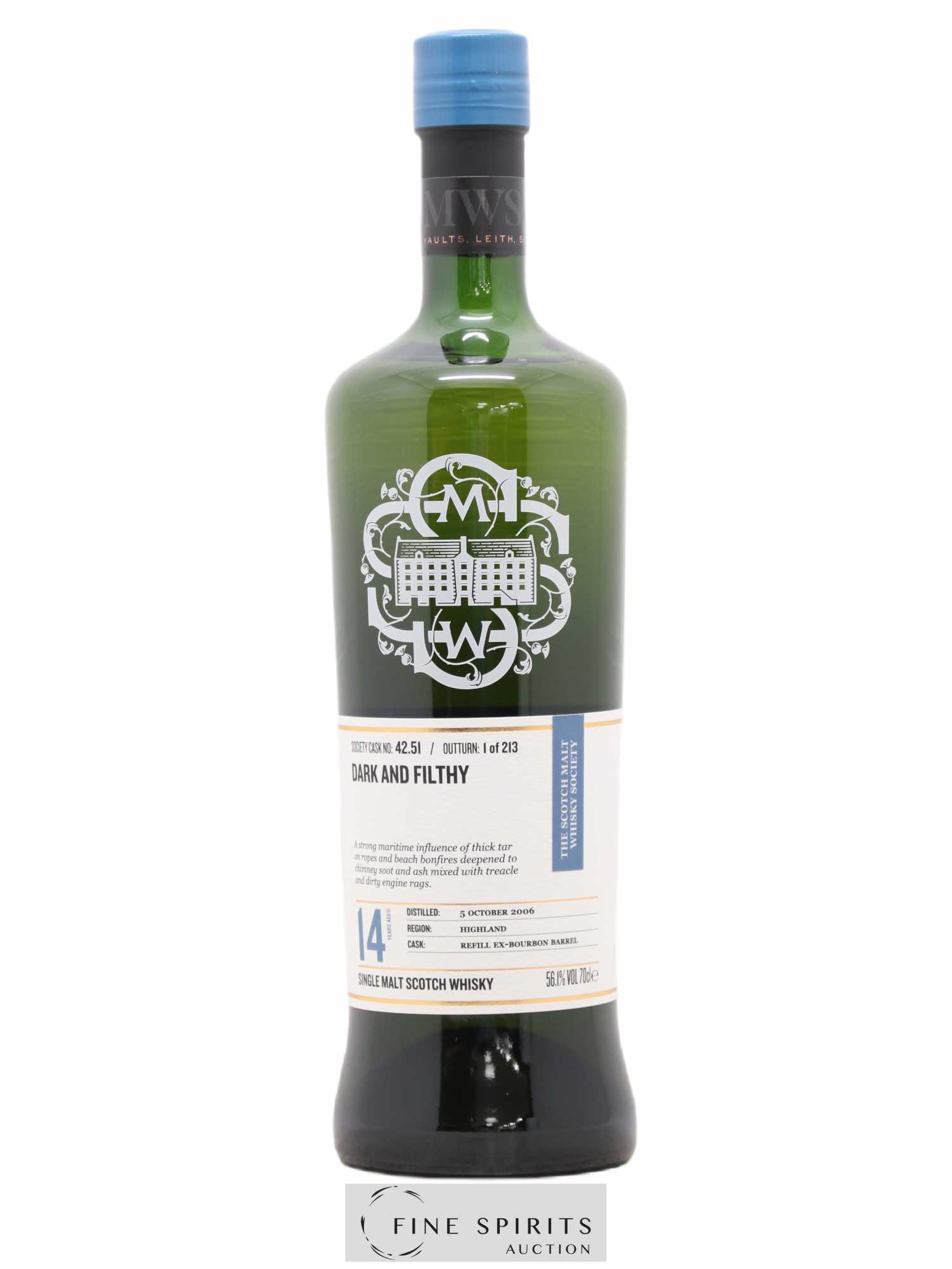 Dark and Filthy 14 years 2006 The Scotch Malt Whisky Society Cask n°42.51 - One of 213 - Lot de 1 bouteille - 0