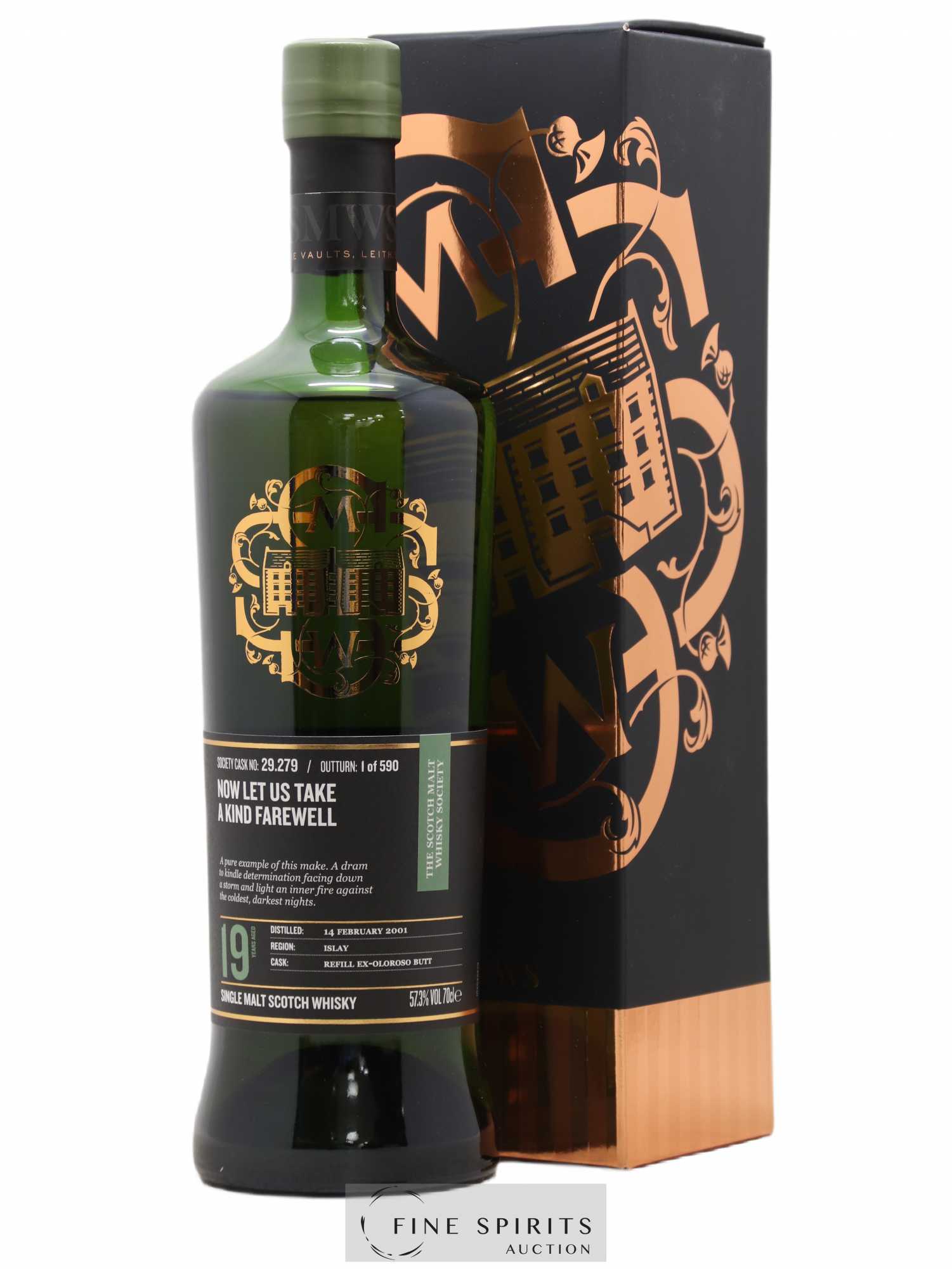 Now Let Us Take a Kind Farewell 19 years 2001 The Scotch Malt Whisky Society Cask n°29.279 - One of 590 - Lot de 1 bouteille - 0