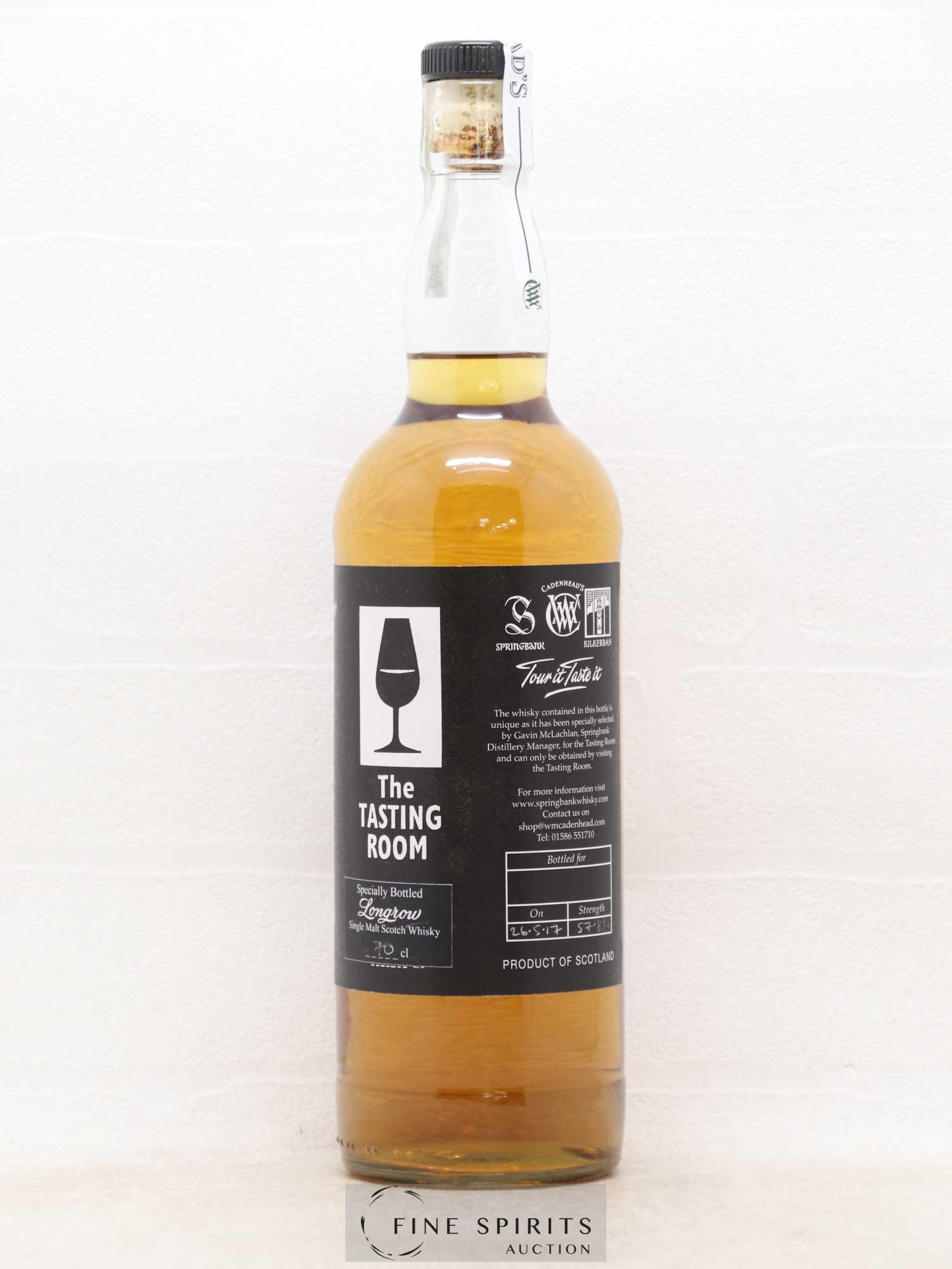Longrow Cadenhead's The Tasting Room Bottled 2017 - Lot de 1 bouteille - 1