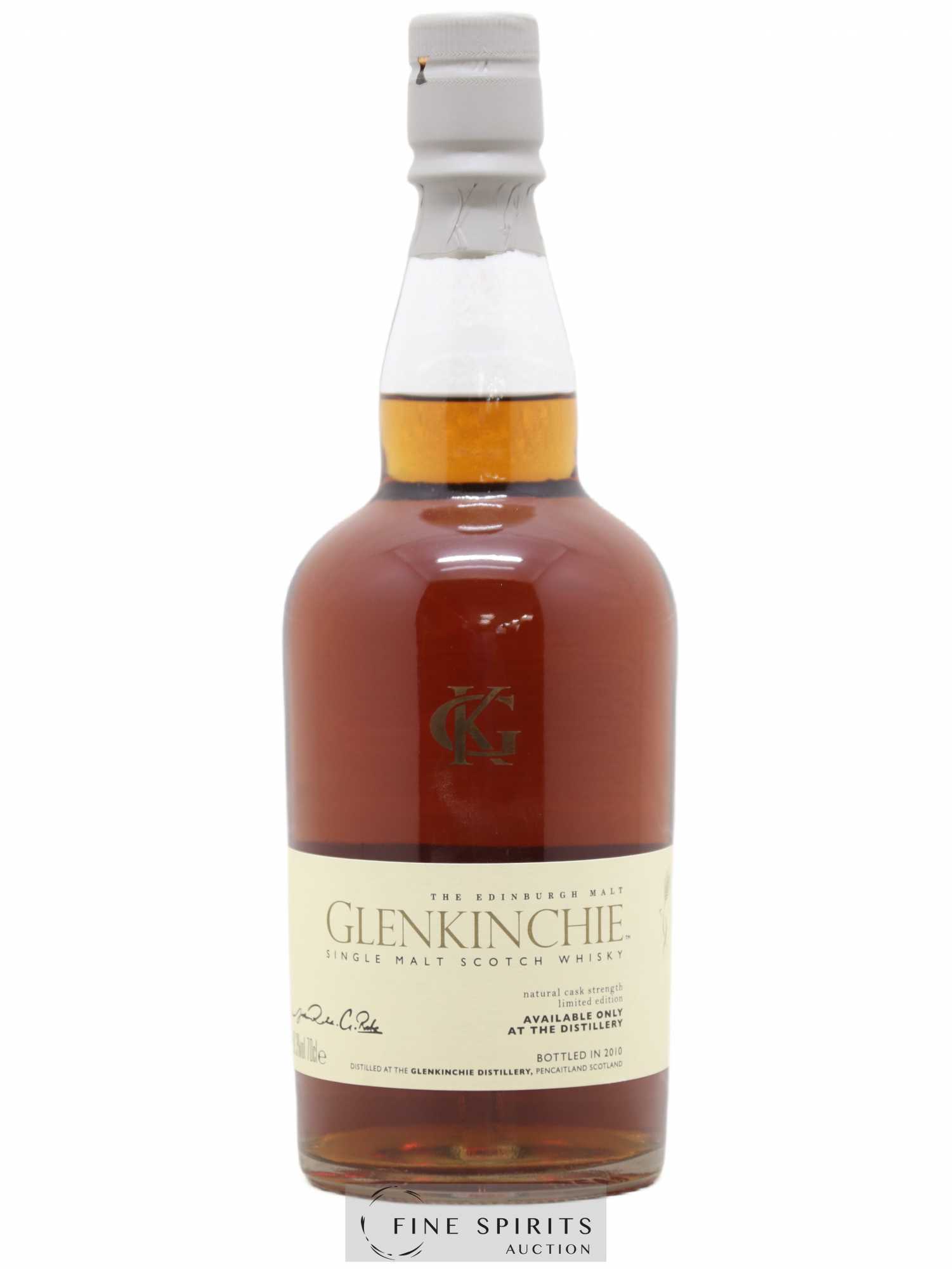 Glenkinchie Of. Natural Cask Strength bottled 2010 Available only at the Distillery Limited Edition - Lot of 1 bottle - 0