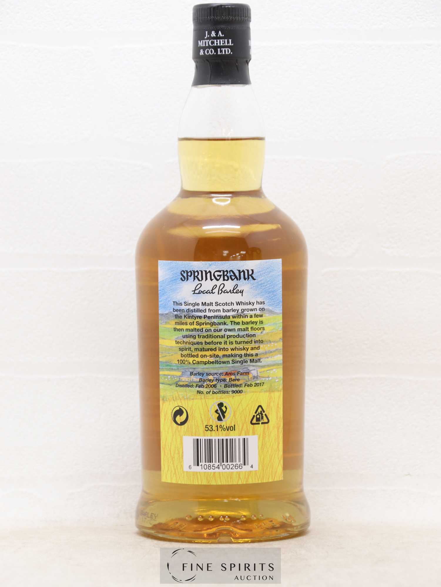 Springbank 11 years 2006 Of. Local Barley One of 9000 - bottled 2017 - Lot de 1 bouteille - 2