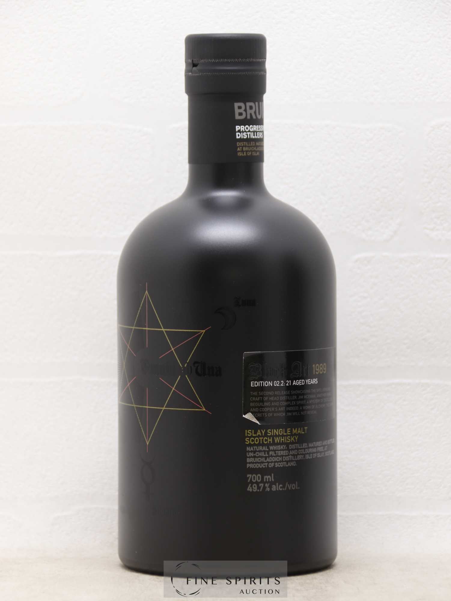 Bruichladdich 21 years 1989 Of. Black Art Edition 02.2 2nd Release - Lot of 1 bottle - 1
