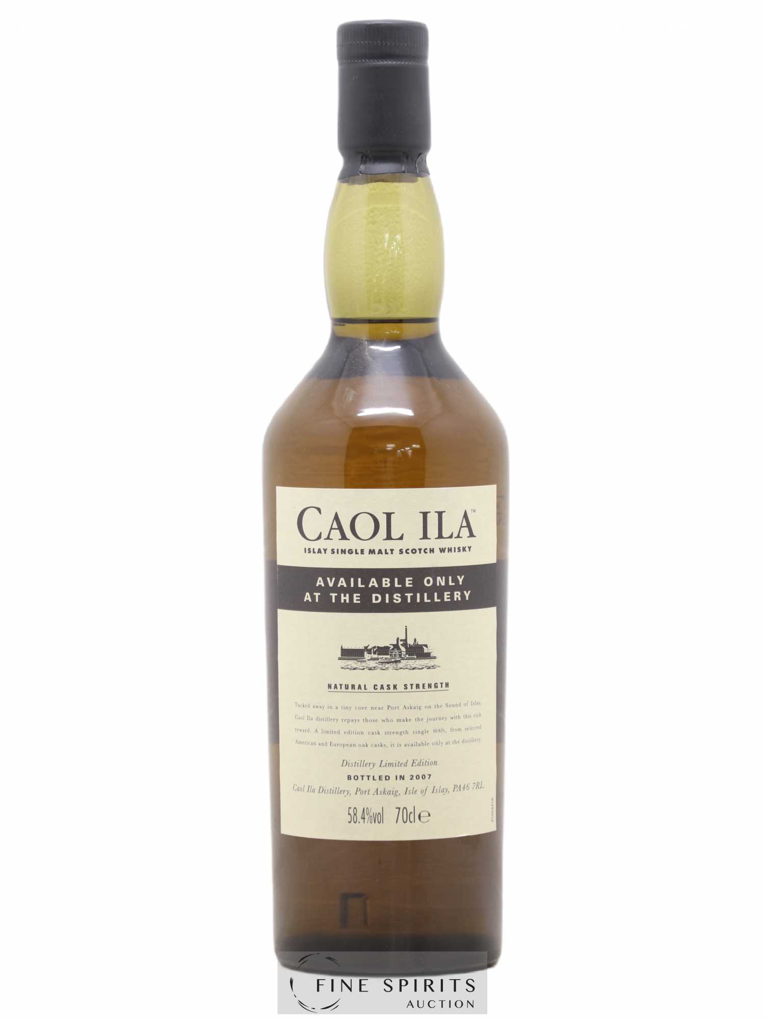 Caol Ila Of. Available Only at the Distillery Natural Cask Strength - bottled 2007 Distillery Limited Edition - Lot de 1 bouteille - 0
