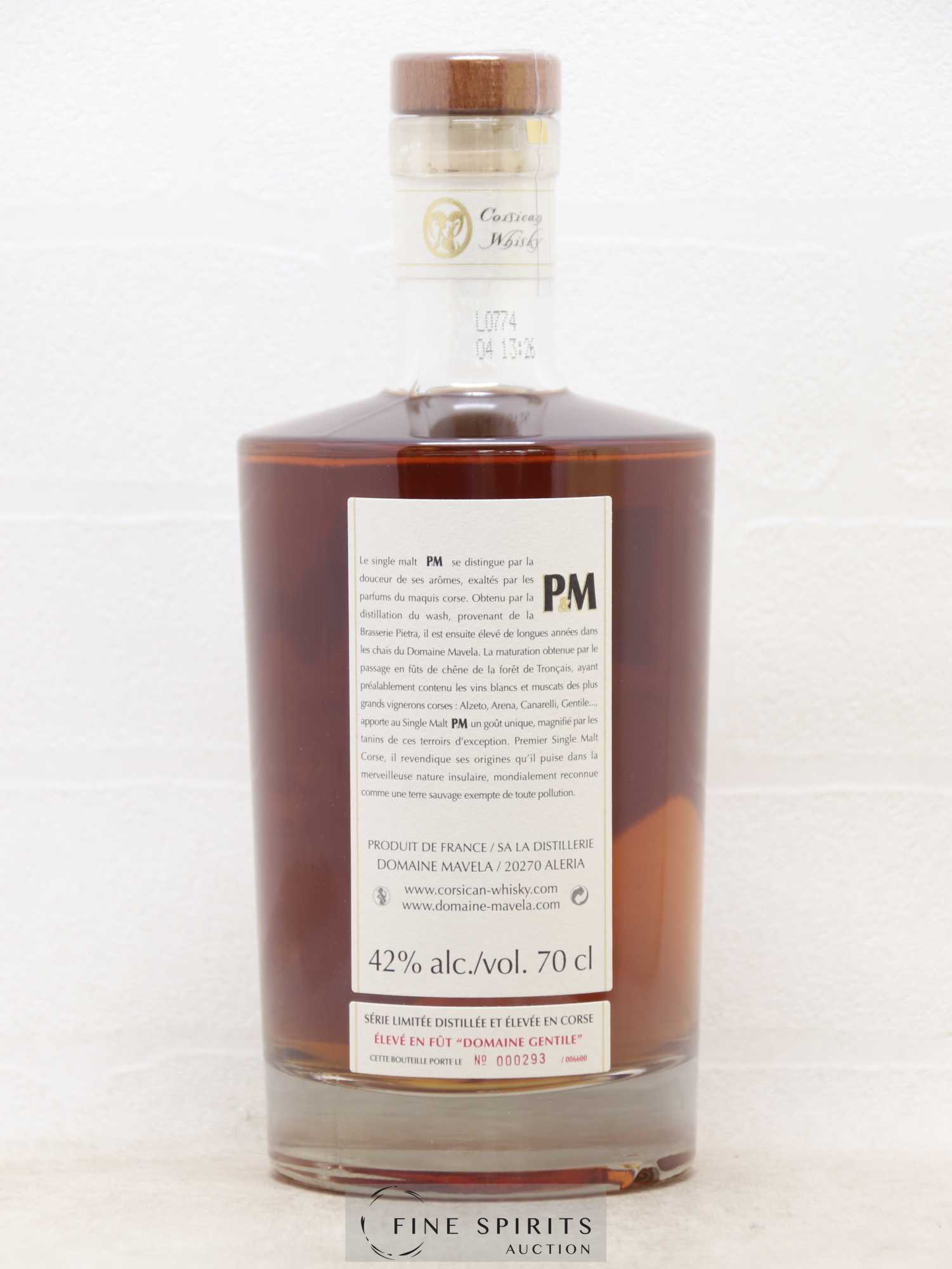 P&M 7 years Of. Fût Domaine Gentile - One of 6600 Série Limitée - Lot de 1 bouteille - 2