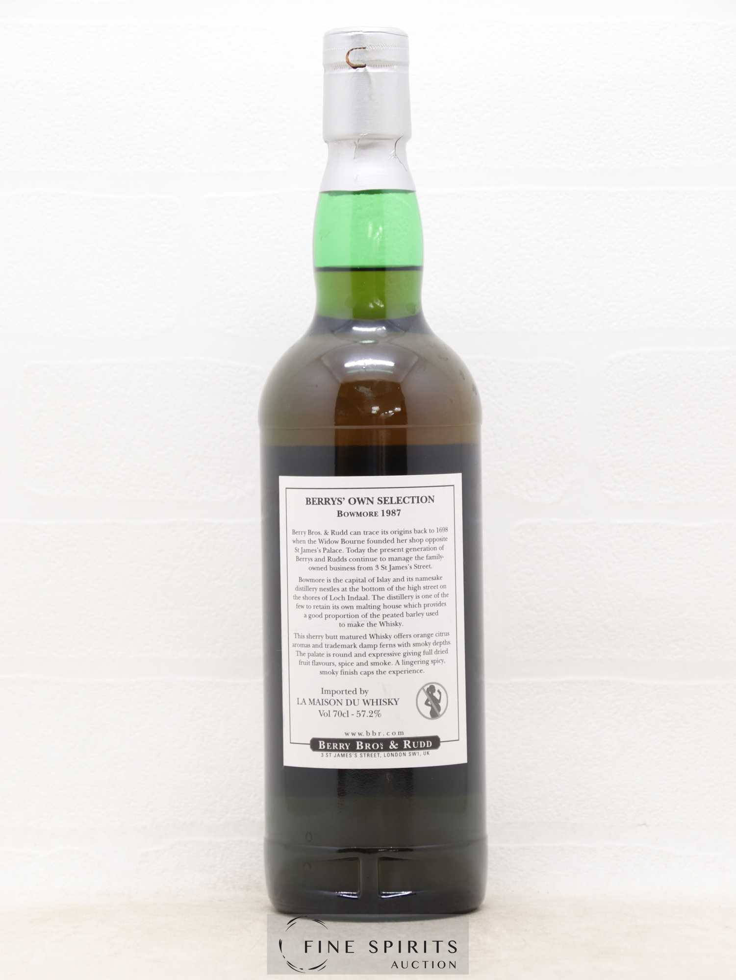 Bowmore 1987 Berry Bros & Rudd Cask n°22532 - bottled 2011 LMDW - Lot de 1 bouteille - 1