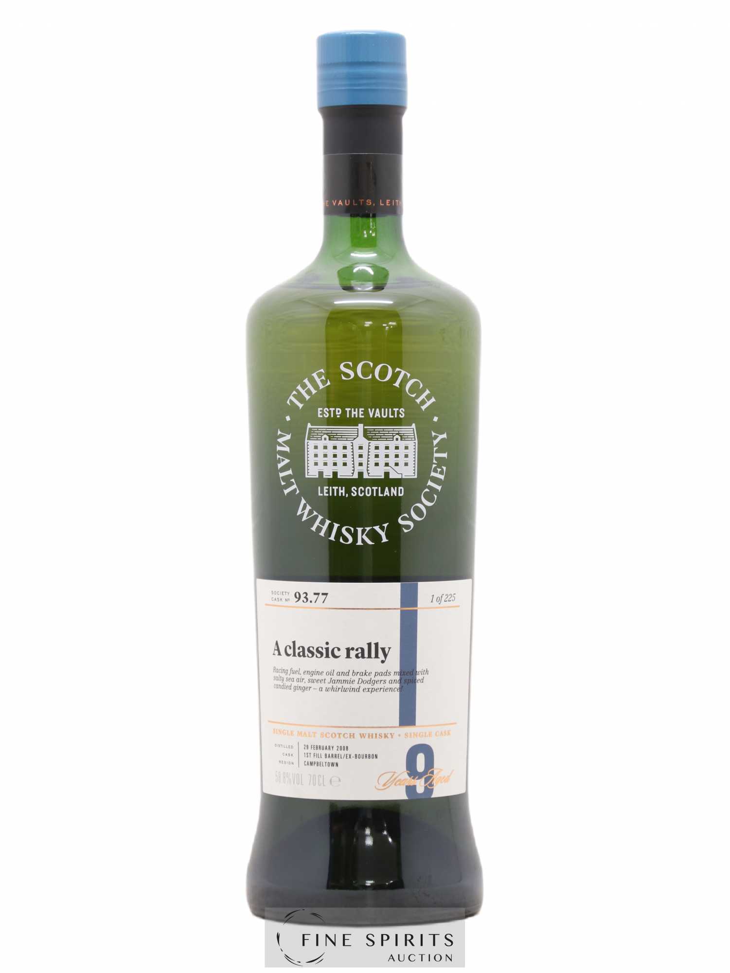 A Classic Rally 9 years 2008 The Scotch Malt Whisky Society Cask n°93.77 - One of 225 - Lot de 1 bouteille - 0