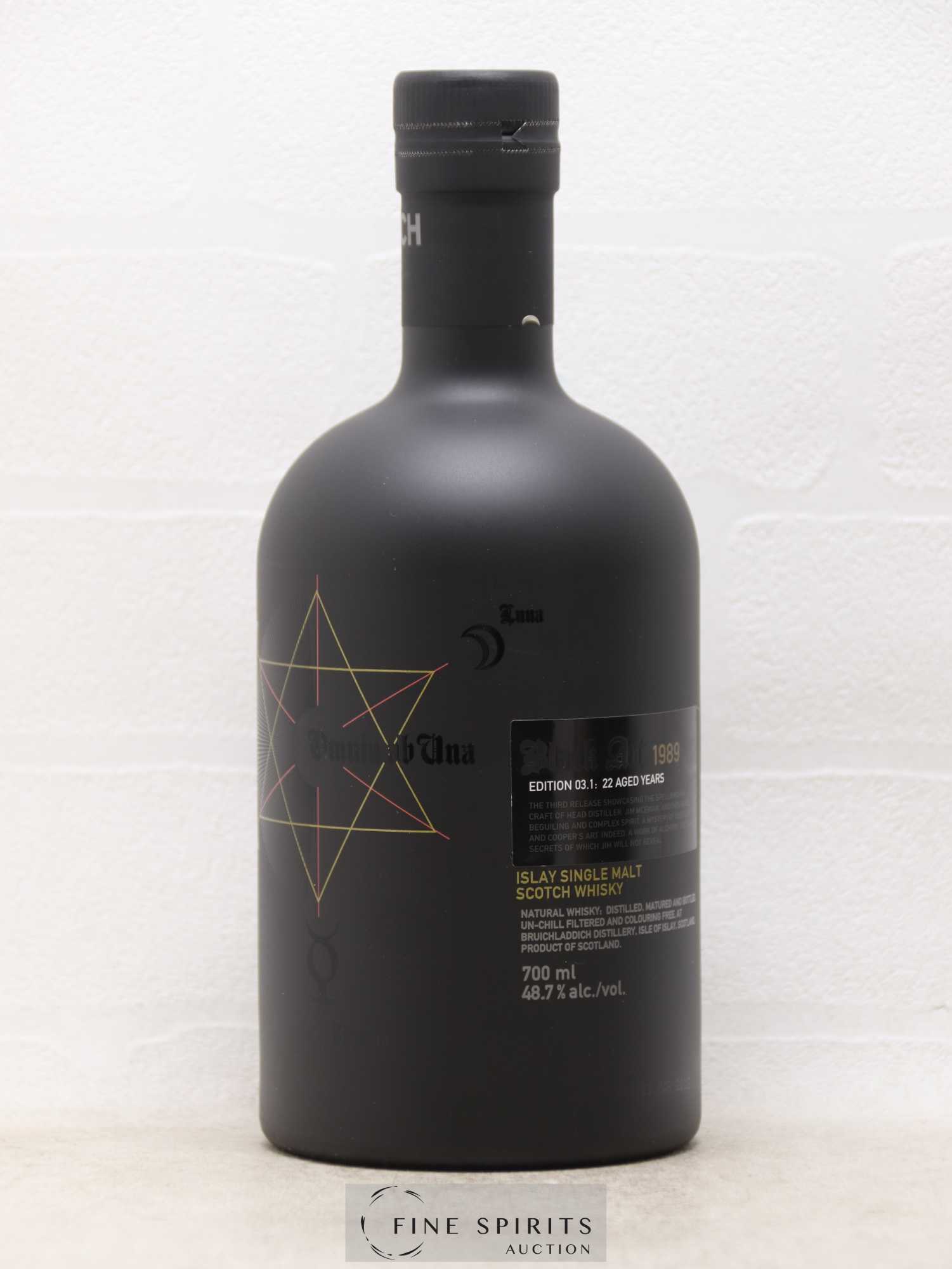 Bruichladdich 22 years 1989 Of. Black Art Edition 03.1 3rd Release - Posten von 1 Flasche - 1