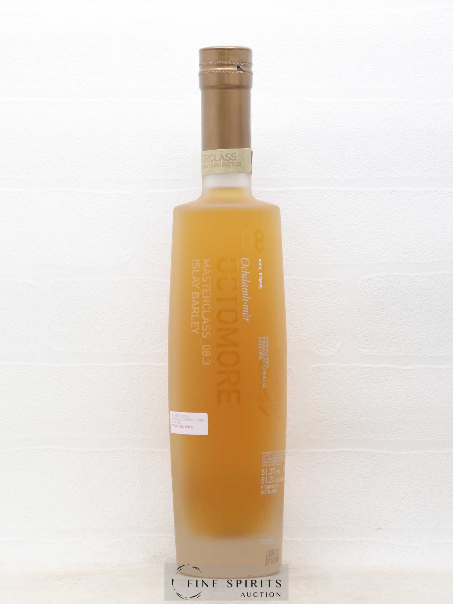 Octomore 5 years Of. Masterclass Edition 08.3 Islay Barley 2011 Limited Edition - Lot de 1 bouteille - 1