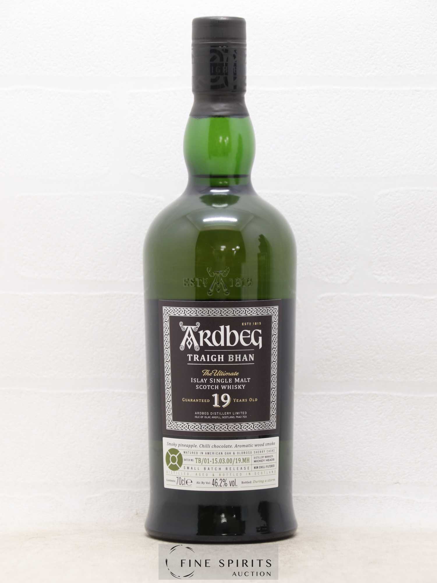Ardbeg 19 years Of. Traigh Bhan TB-01-15.03.00-19.MH The Ultimate - Lotto di 1 bottiglia - 1