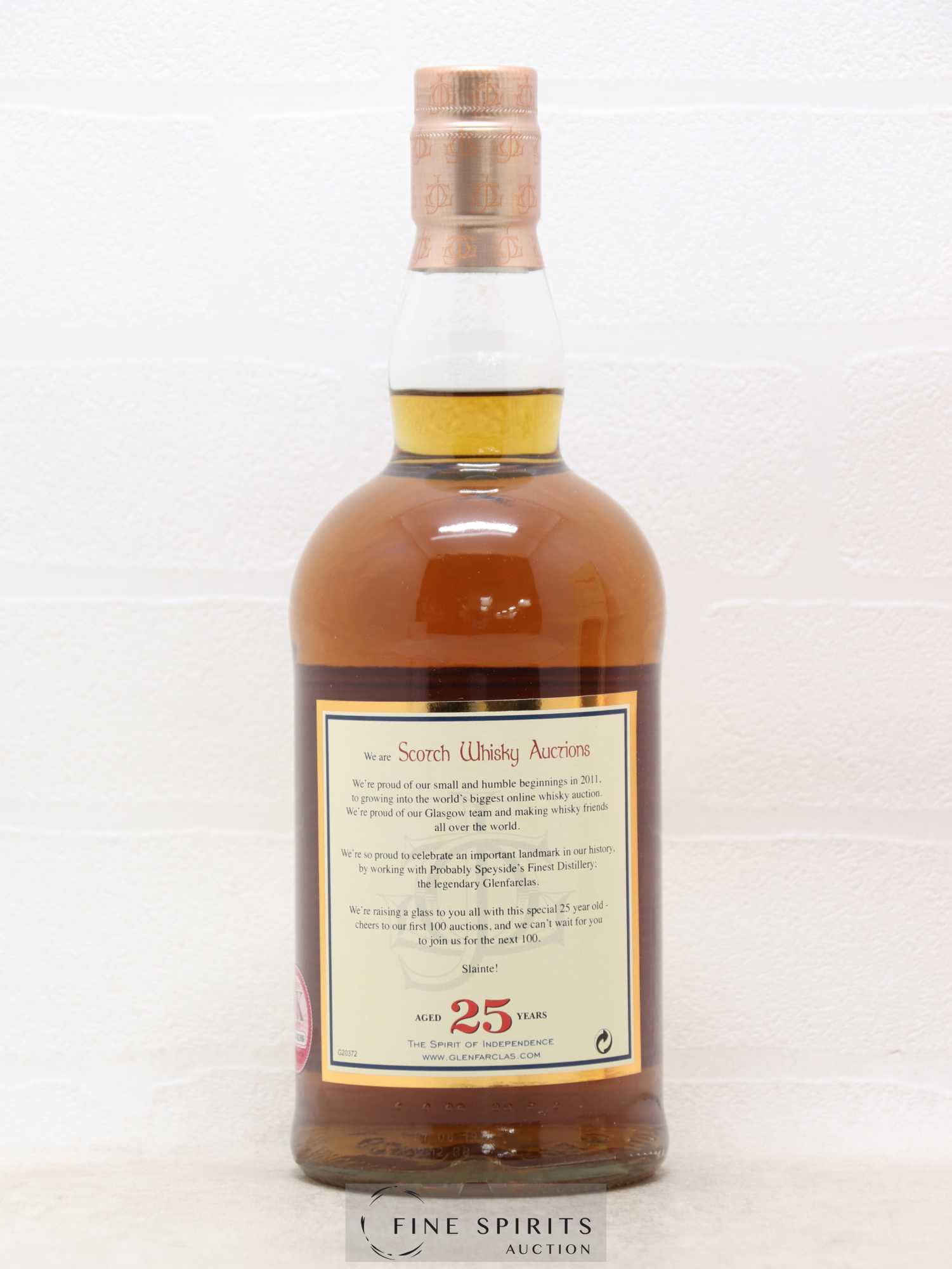 Glenfarclas 25 years Of. Scotch Whisky Auctions Celebrating 100 Auctions 2011-2019 - Lot de 1 bouteille - 2