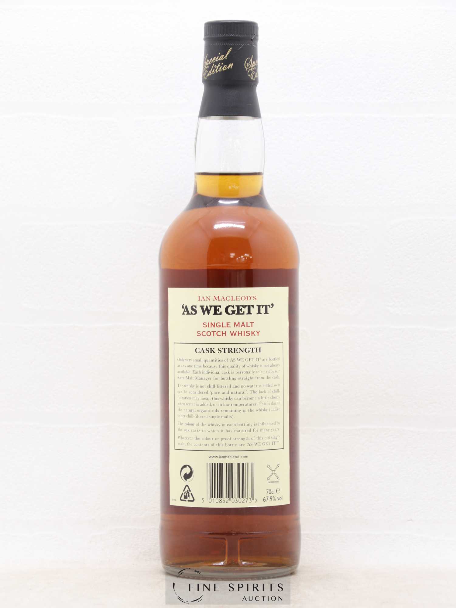 As We Get It Ian Macleod Cask Strength 119° Proof - Lot de 1 bouteille - 1