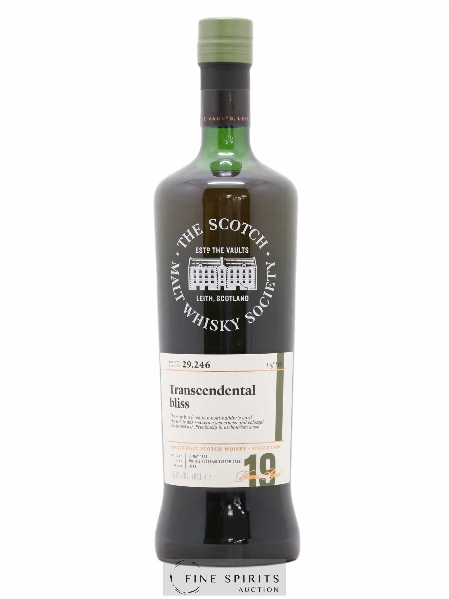 Transcendental Bliss 19 years 1998 The Scotch Malt Whisky Society Cask n°29.246 - One of 140 - Lot de 1 bouteille - 0