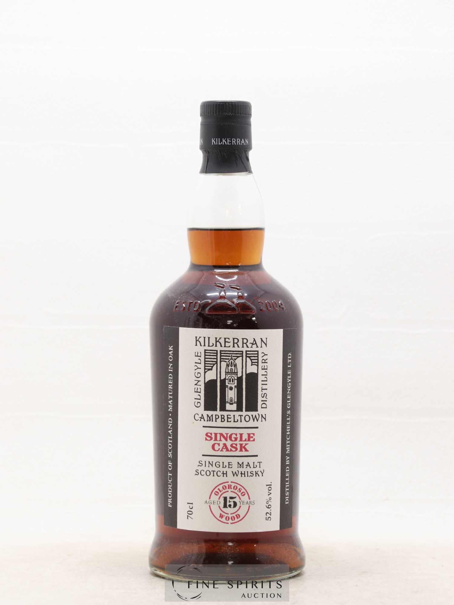 Kilkerran 15 years 2004 Of. Single Cask Oloroso Wood - One of 246 - bottled 2019 Dugas - Lot de 1 bouteille - 1