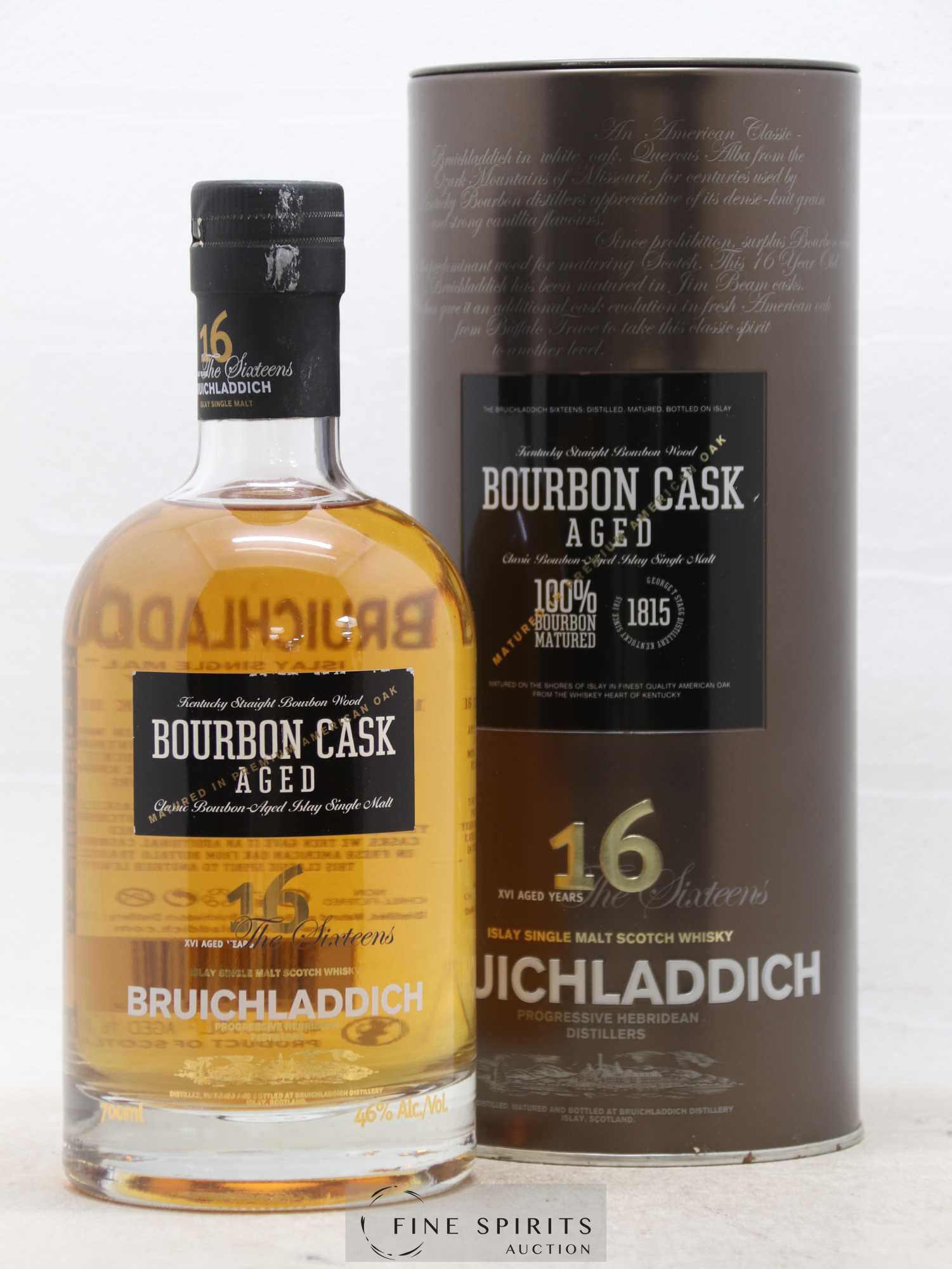 Bruichladdich 16 years Of. Bourbon Cask Edition The Sixteens - Lot de 1 bouteille - 1