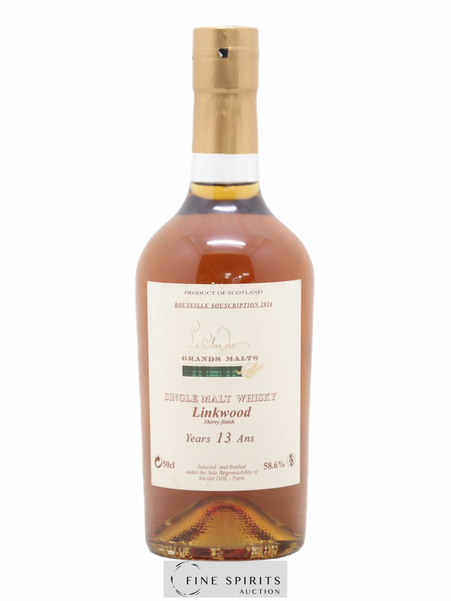 Linkwood 13 years DDL Souscription 2014 Le Clan des Grands Malts - Lot de 1 bouteille - 0
