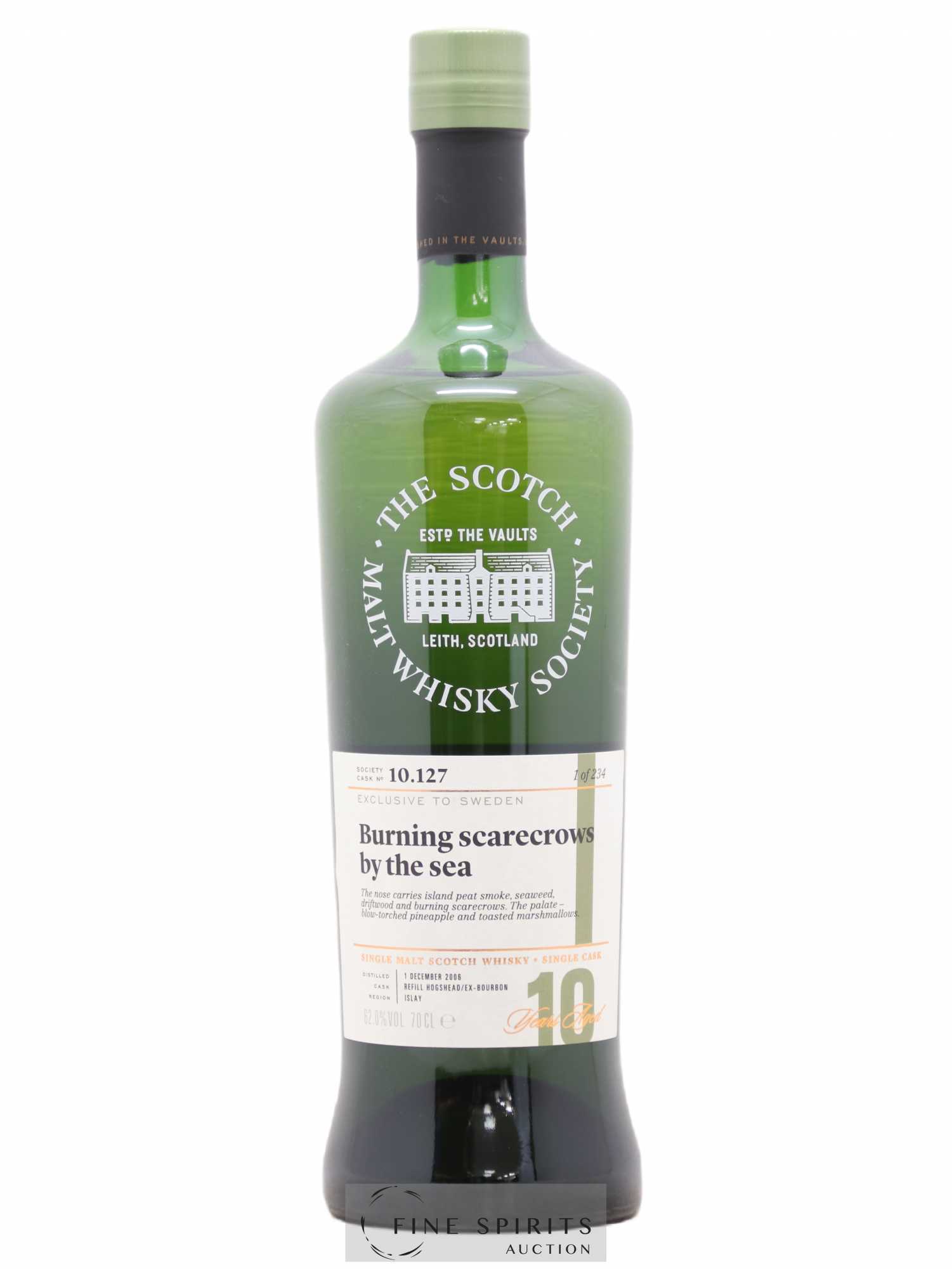 Burning Scarecrows by the Sea 10 years 2006 The Scotch Malt Whisky Society Cask n°10.127 - One of 234 Exclusive to Sweden - Posten von 1 Flasche - 0