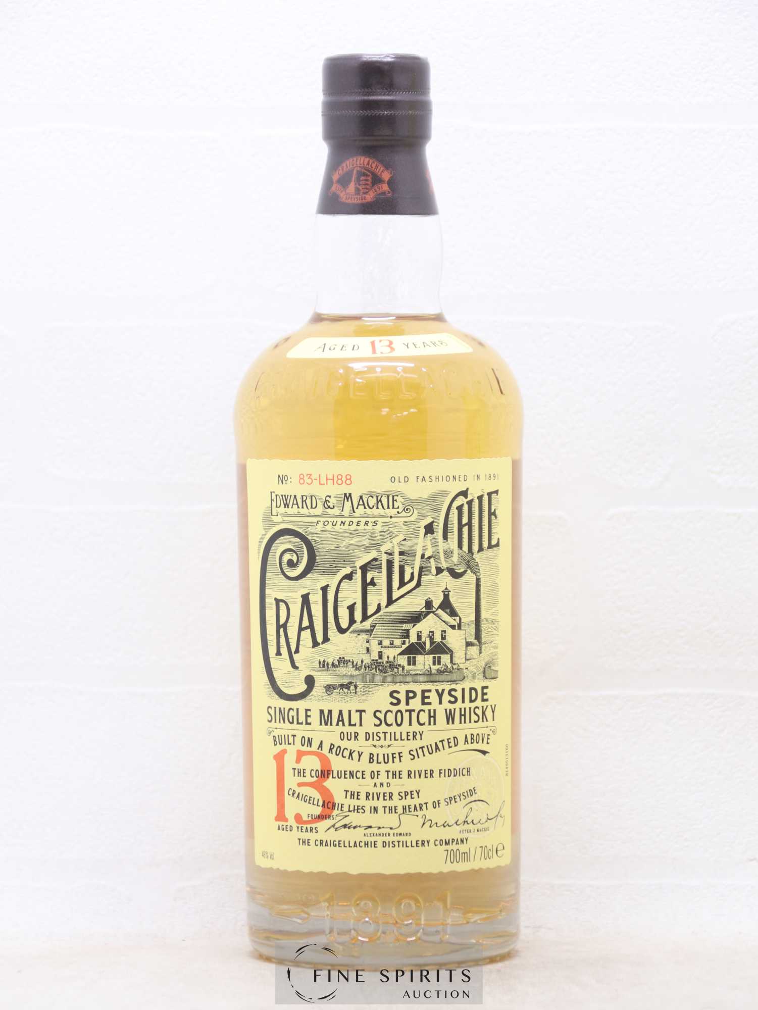Craigellachie 13 years Of. Batch n°83-LH88 - Lot de 1 bouteille - 1