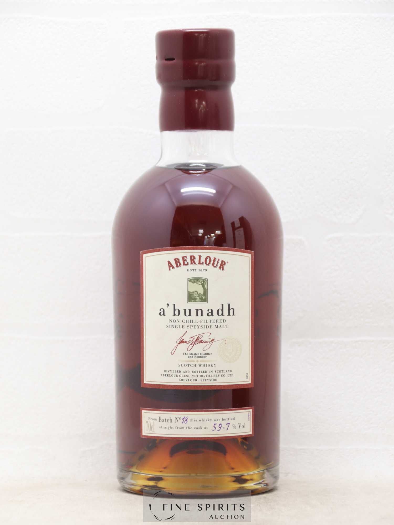 Aberlour Of. A'Bunadh Batch 18 - Lot de 1 bouteille - 1