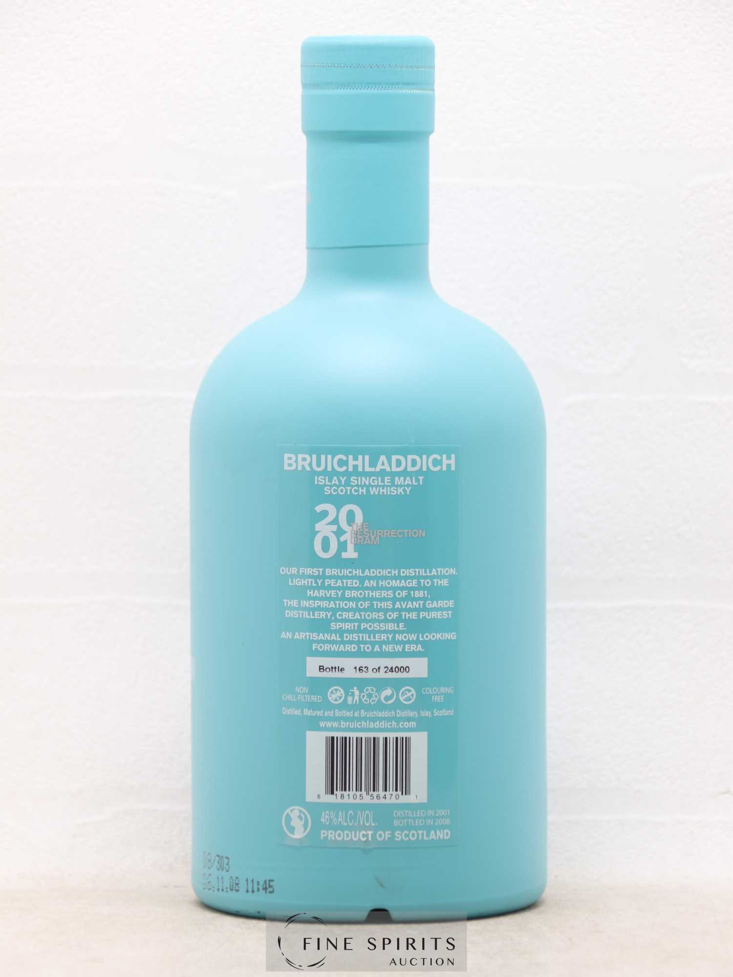 Bruichladdich 2001 Of. The Resurrection Dram One of 24000 - bottled 2008 - Lot de 1 bouteille - 2