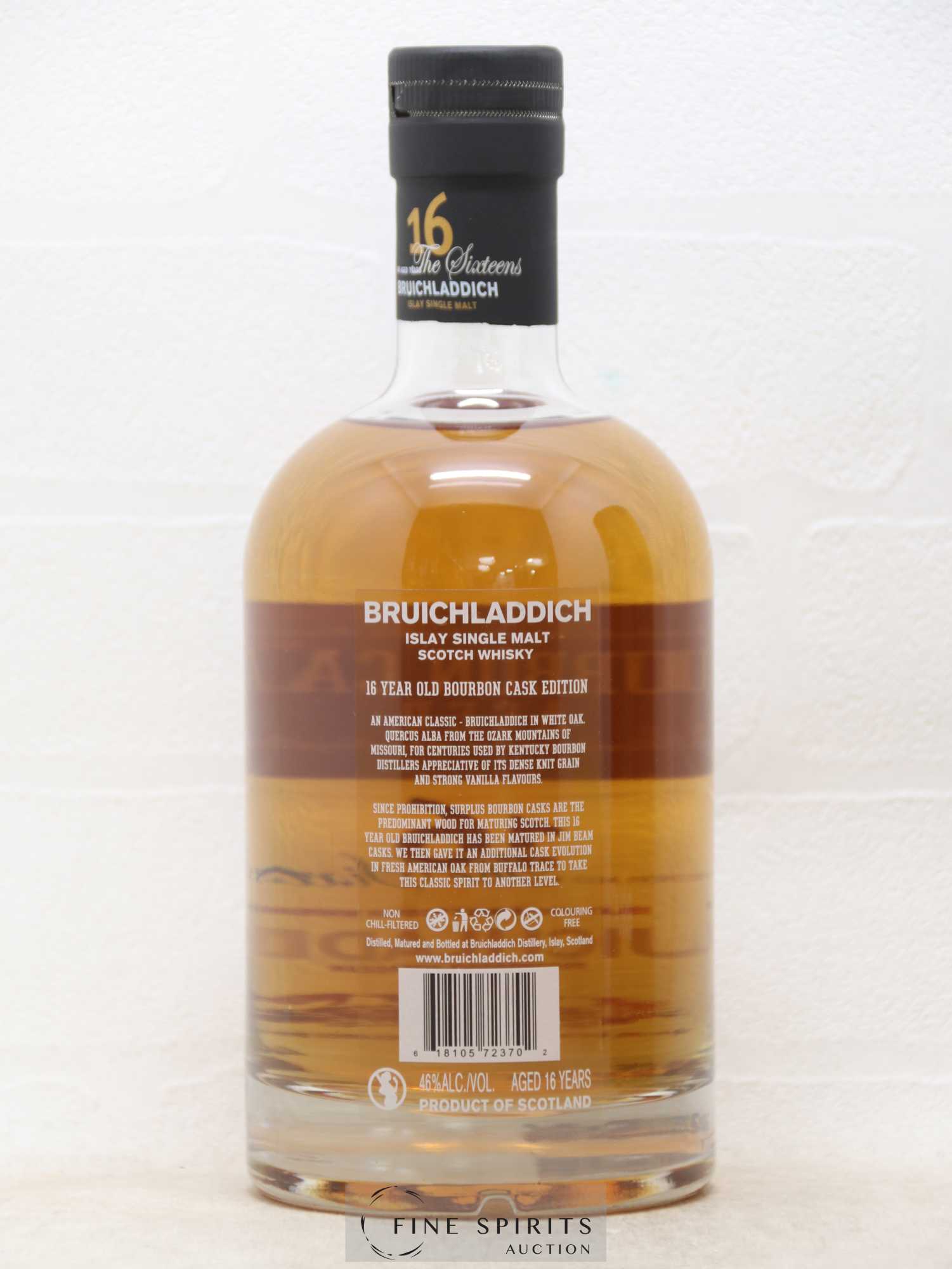 Bruichladdich 16 years Of. Bourbon Cask Edition The Sixteens - Lot of 1 bottle - 2