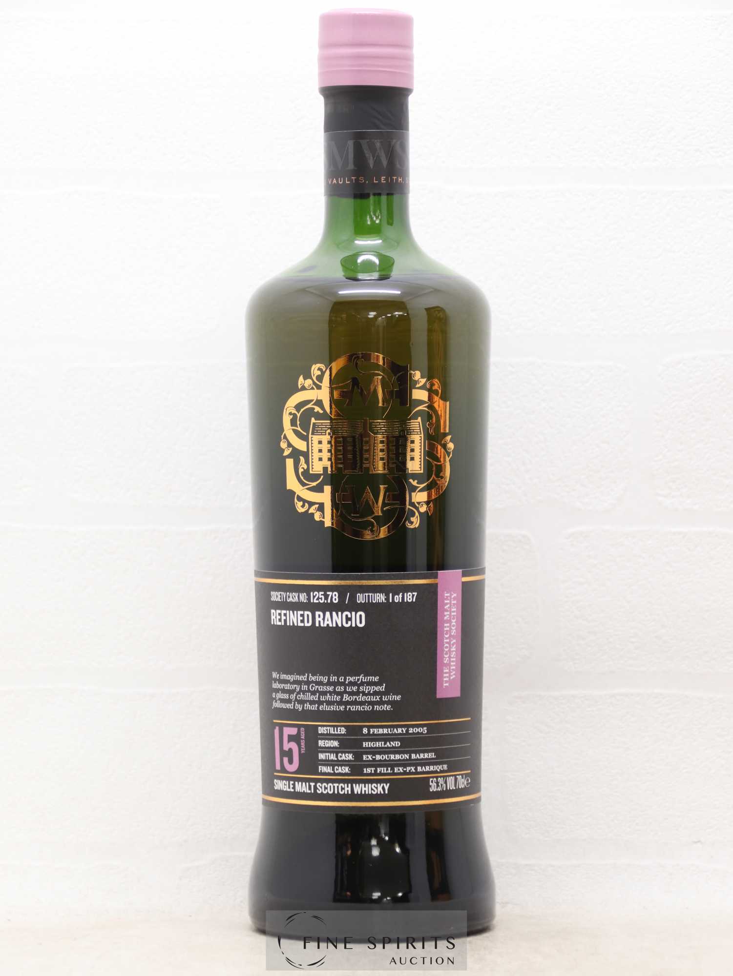 Refined Rancio 15 years 2005 The Scotch Malt Whisky Society Cask n°125.78 - One of 187 - Lot de 1 bouteille - 1