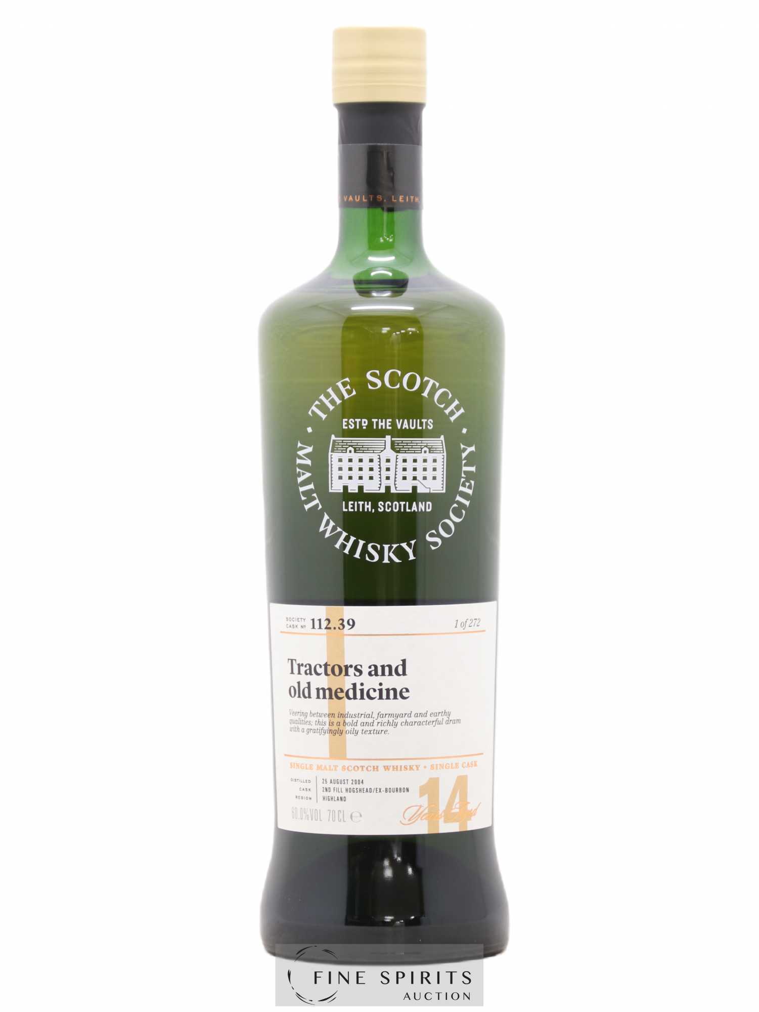 Tractors and Old Medicine 14 years 2004 The Scotch Malt Whisky Society Cask n°112.39 - One of 272 - Posten von 1 Flasche - 0