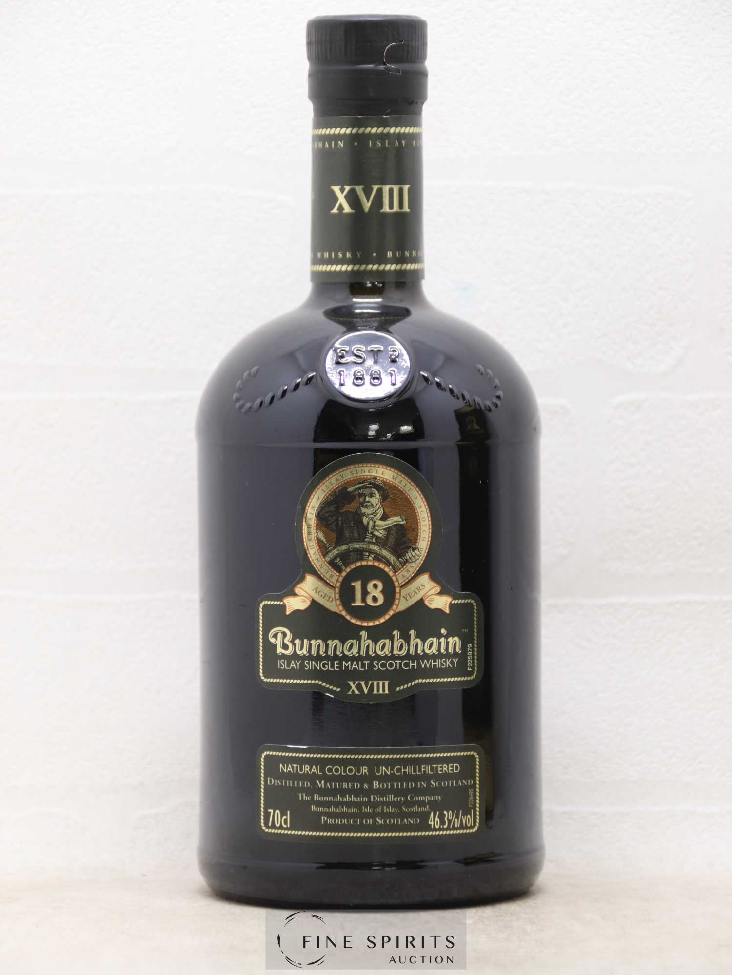 Bunnahabhain 18 years Of. XVIII - Lot de 1 bouteille - 1