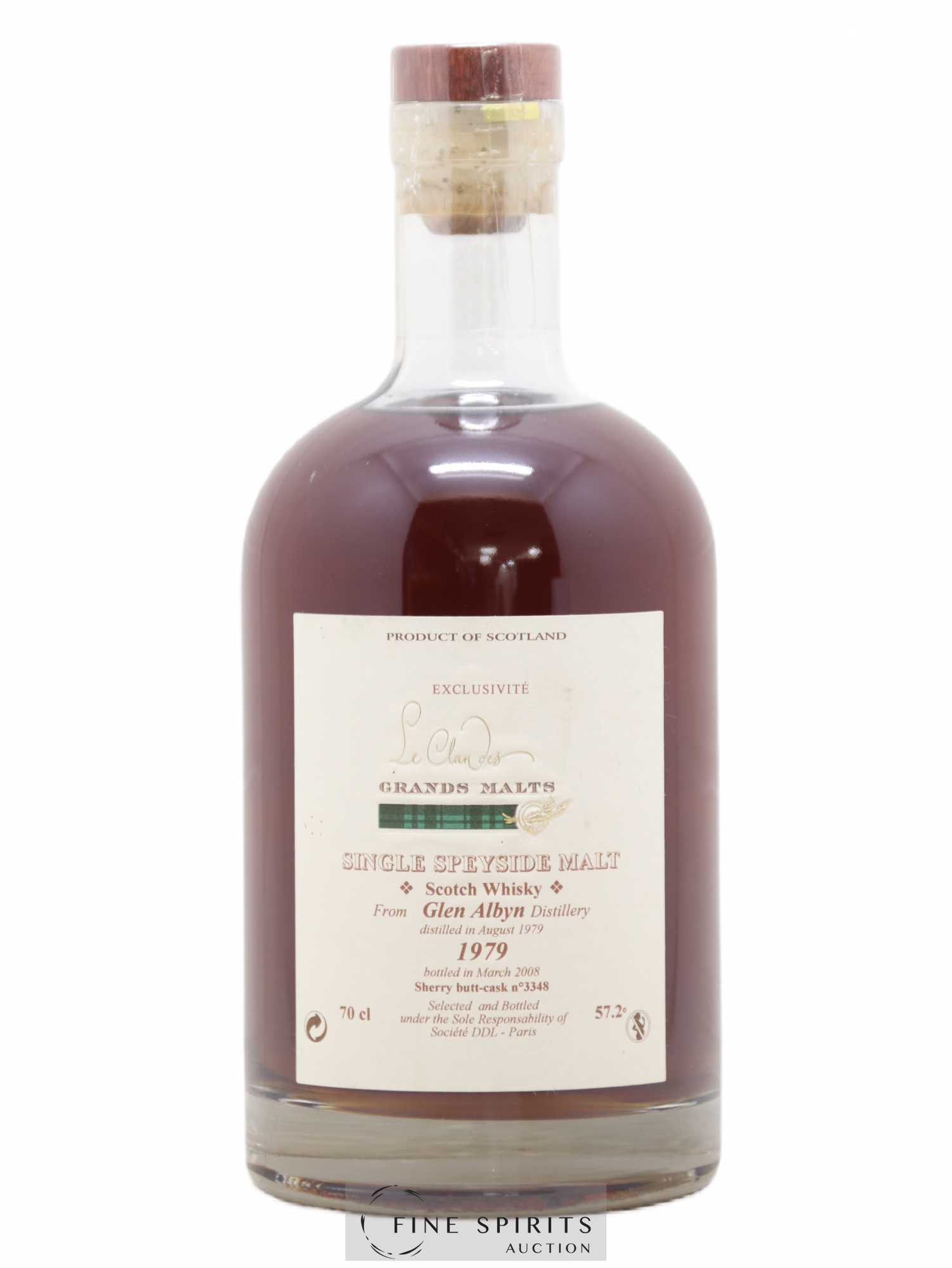 Glen Albyn 1979 DDL Sherry Butt Cask n°3348 - bottled 2008 Le Clan des Grands Malts - Lot de 1 bouteille - 0