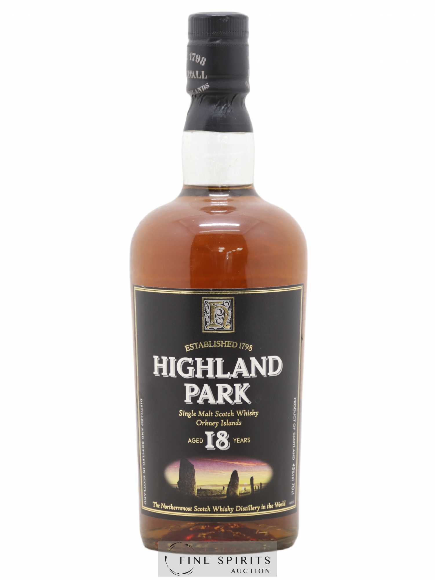 Highland Park 18 years Of. The Greatest All-Rounder in the World of Malt Whisky - Lot de 1 bouteille - 0