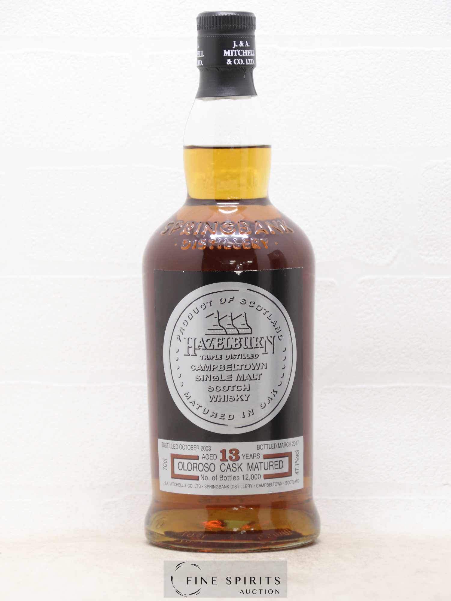 Hazelburn 13 years 2003 Of. One of 12000 - bottled 2017 Triple Distilled - Lot de 1 bouteille - 1