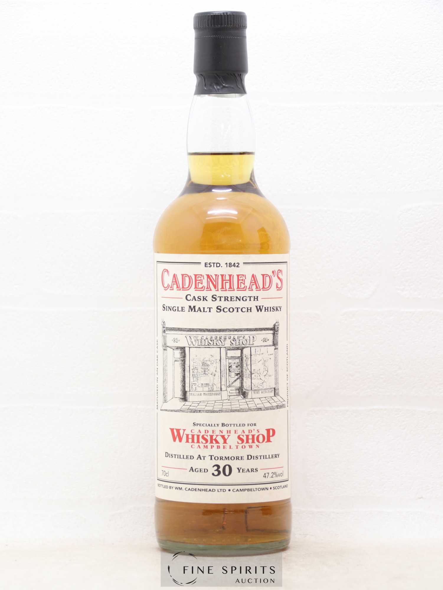 Tormore 30 years 1988 Cadenhead's Annual Release 2019 One of 192 Cadenhead's Whisky Shop - Lot de 1 bouteille - 1
