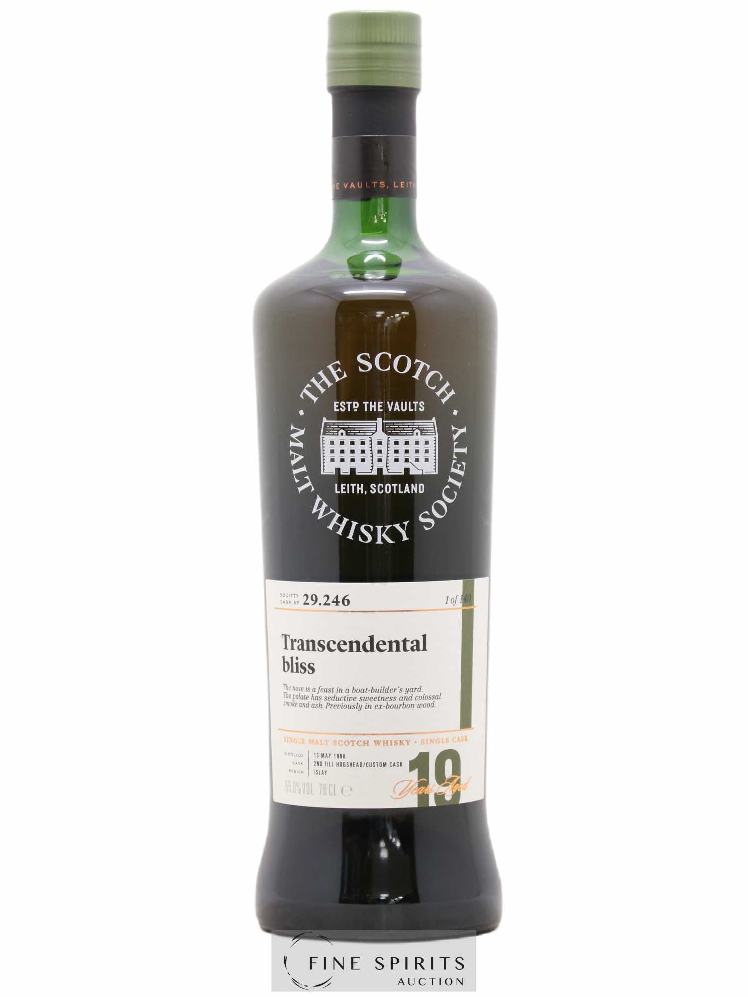 Transcendental Bliss 19 years 1998 The Scotch Malt Whisky Society Cask n°29.246 - One of 140 - Lot de 1 bouteille - 0
