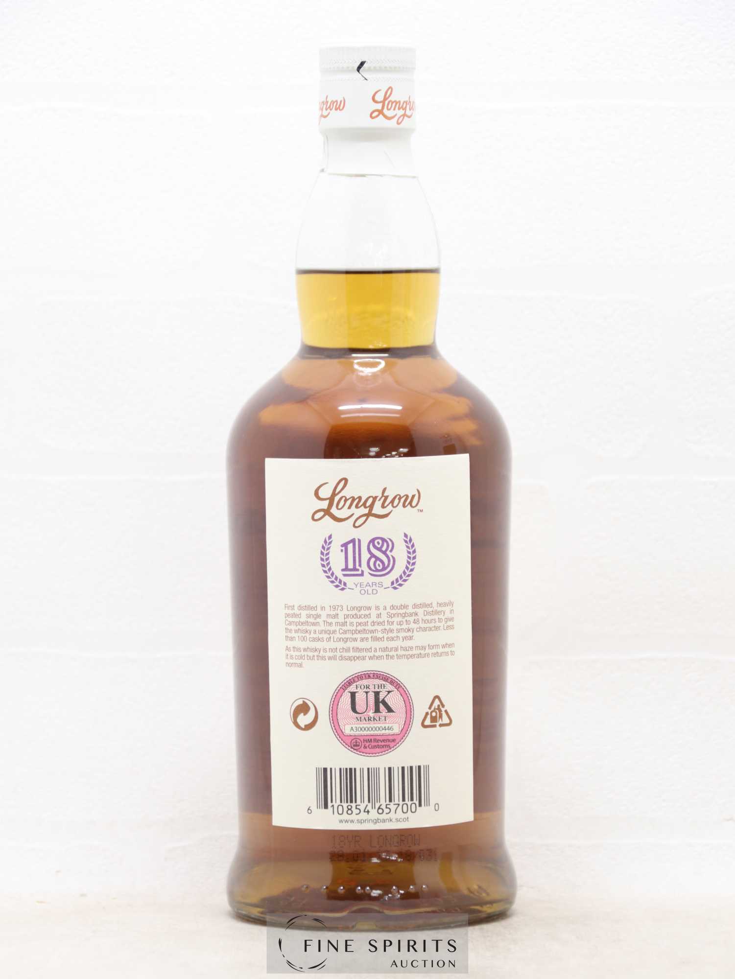 Longrow 18 years Of. Peated Limited Edition - Lot de 1 bouteille - 2