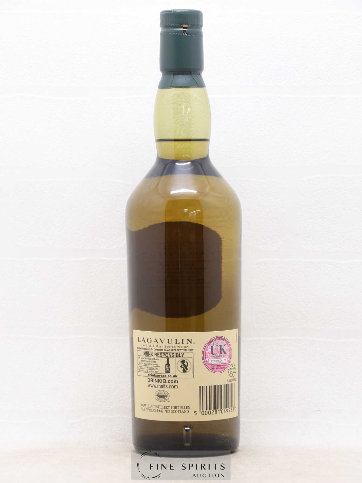 Lagavulin Of. Natural Cask Strength bottled 2017 Islay Jazz Festival Limited Edition - Lot de 1 bouteille - 1