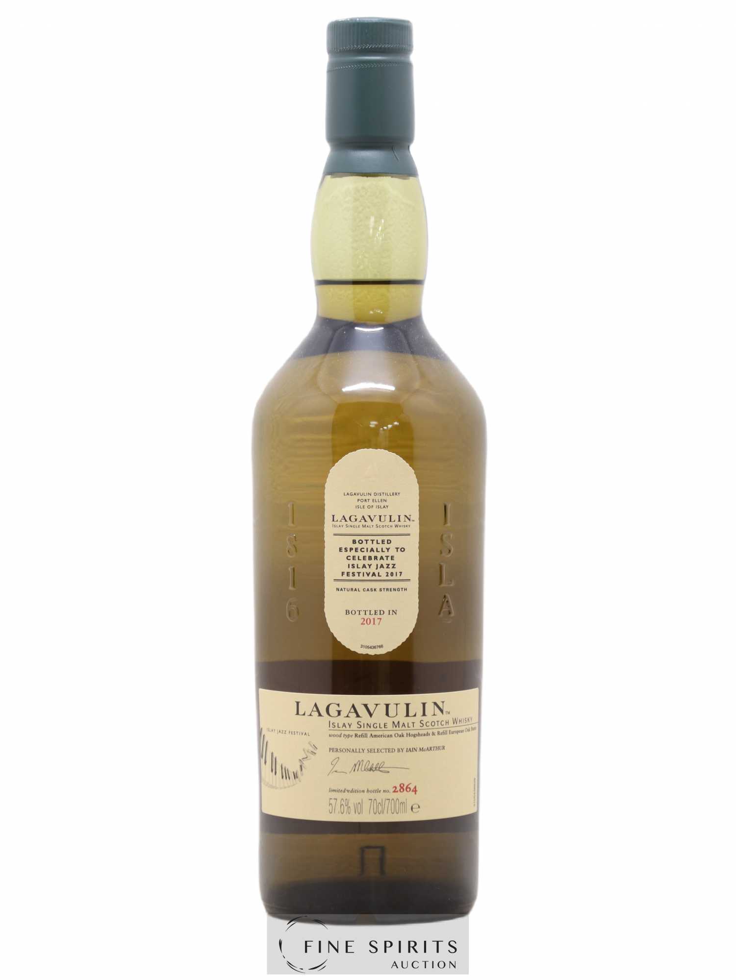 Lagavulin Of. Natural Cask Strength bottled 2017 Islay Jazz Festival Limited Edition - Lot de 1 bouteille - 0