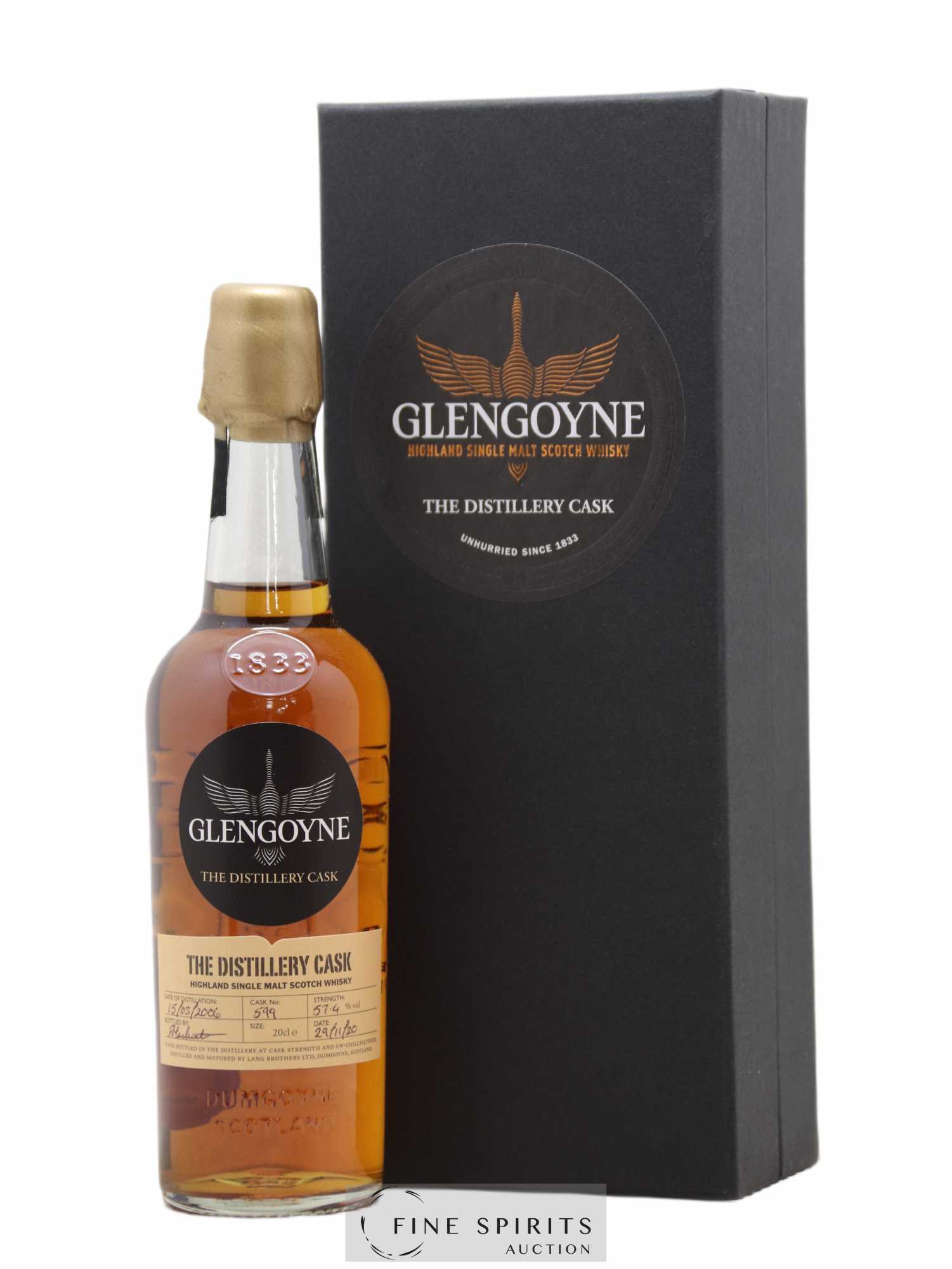 Glengoyne 2006 Of. The Distillery Cask Cask n°599 - bottled 2020 - Posten von 1 Flasche - 0