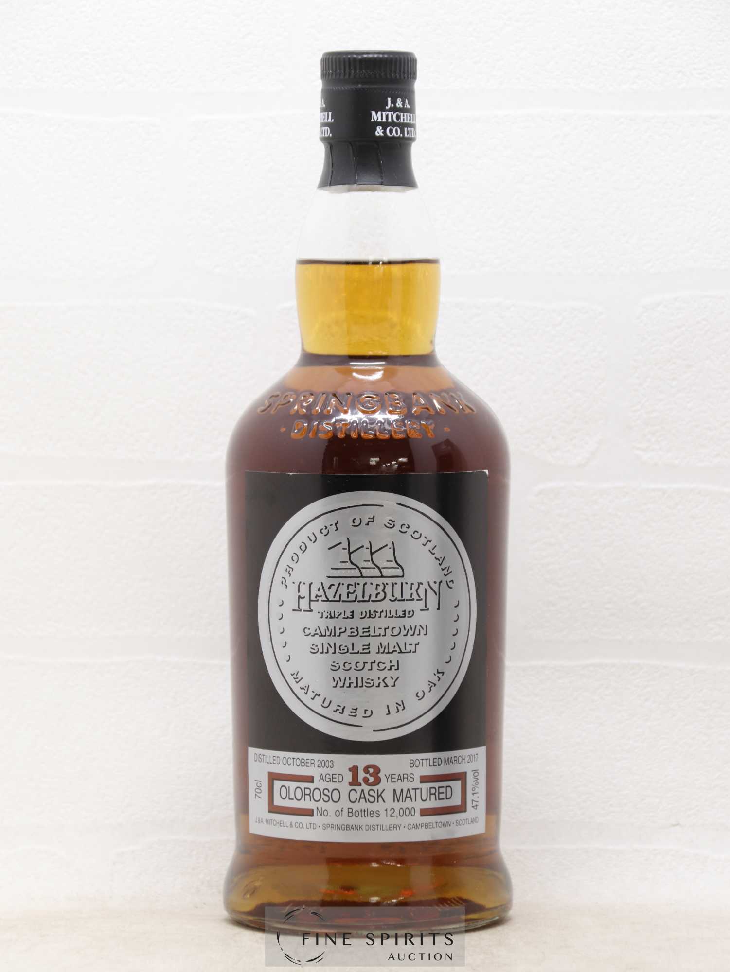 Hazelburn 13 years 2003 Of. One of 12000 - bottled 2017 Triple Distilled - Lot de 1 bouteille - 1
