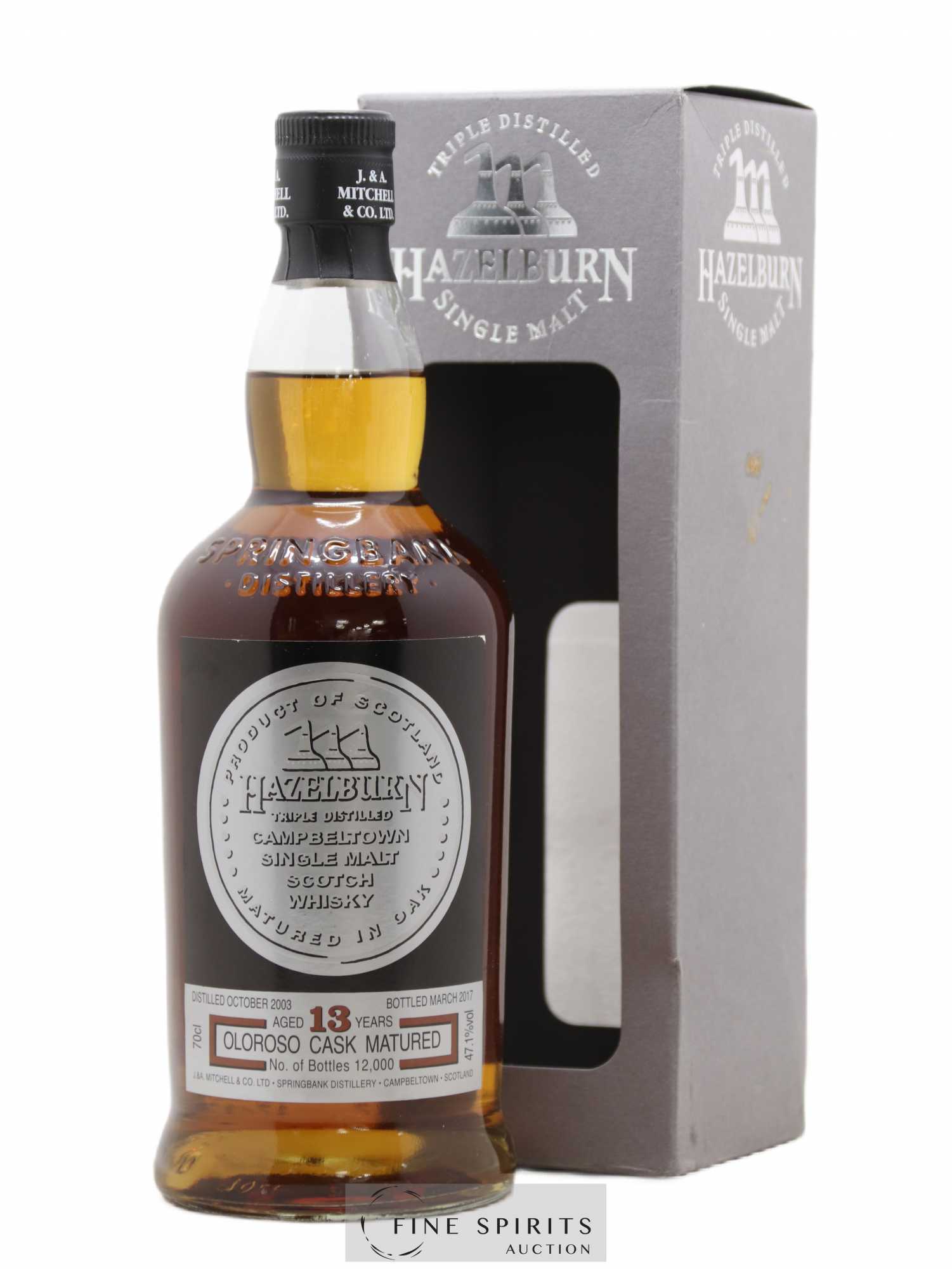 Hazelburn 13 years 2003 Of. One of 12000 - bottled 2017 Triple Distilled - Lot de 1 bouteille - 0