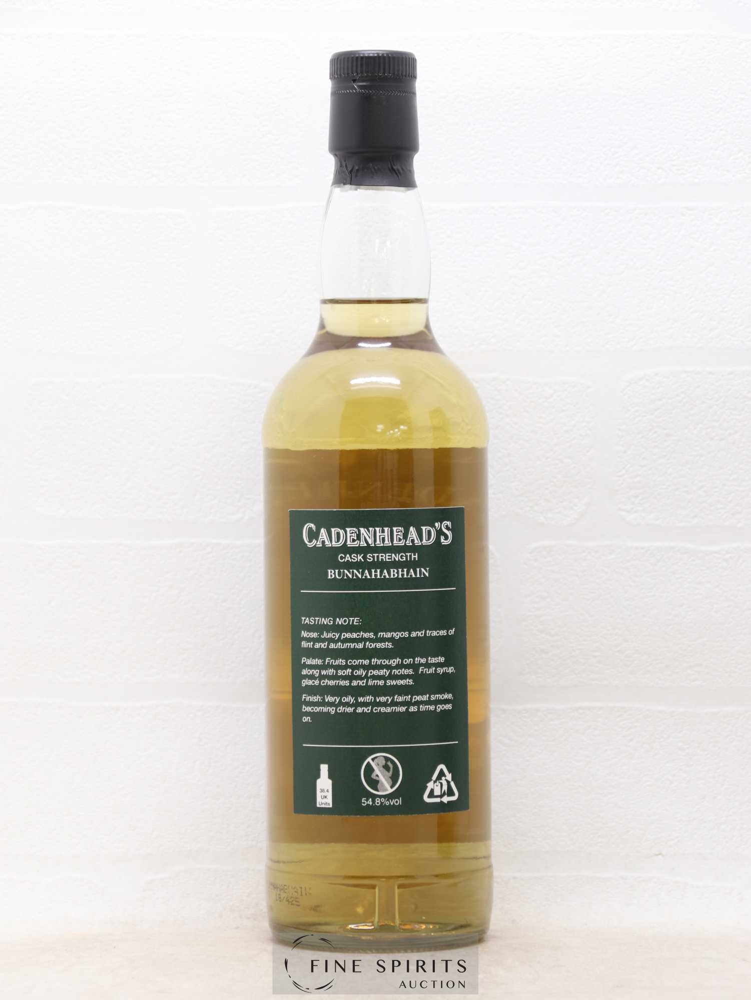 Bunnahabhain 23 years 1994 Cadenhead's Cask Strength - One of 198 - bottled 2018 Authentic Collection - Lot de 1 bouteille - 2
