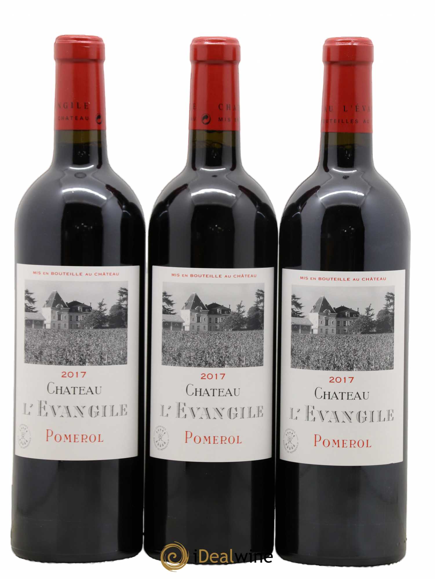 Château l' Évangile 2017 - Lot de 3 bouteilles - 0