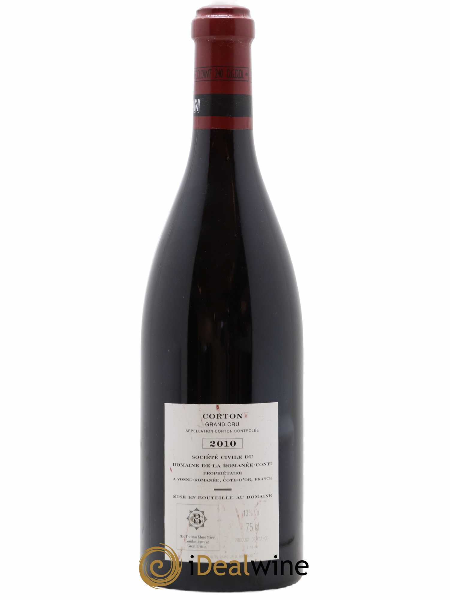 Corton Grand Cru Domaine de la Romanée-Conti 2010 - Lot de 1 bouteille - 1