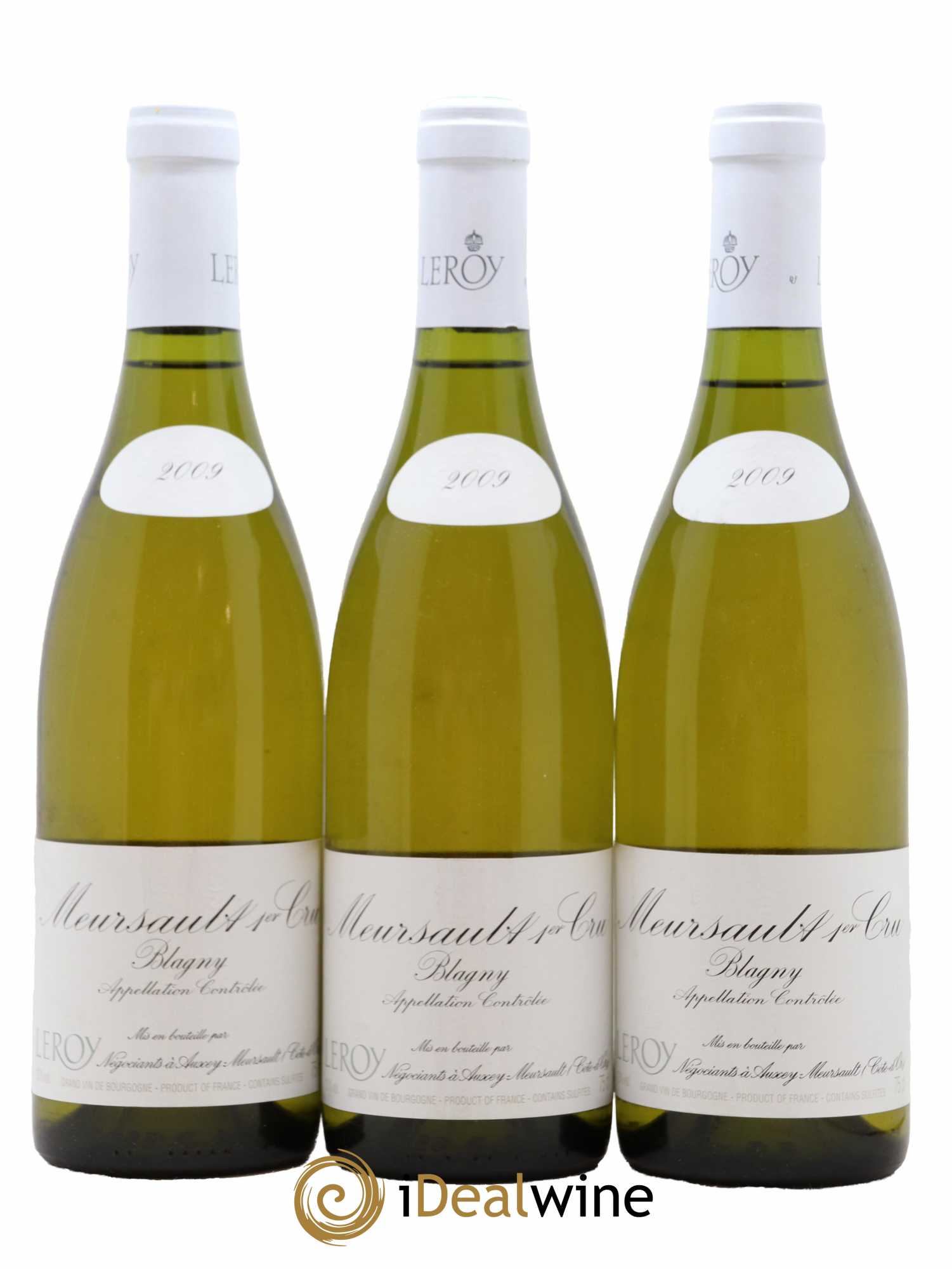 Meursault 1er Cru Blagny Leroy SA 2009 - Lot de 3 bouteilles - 0