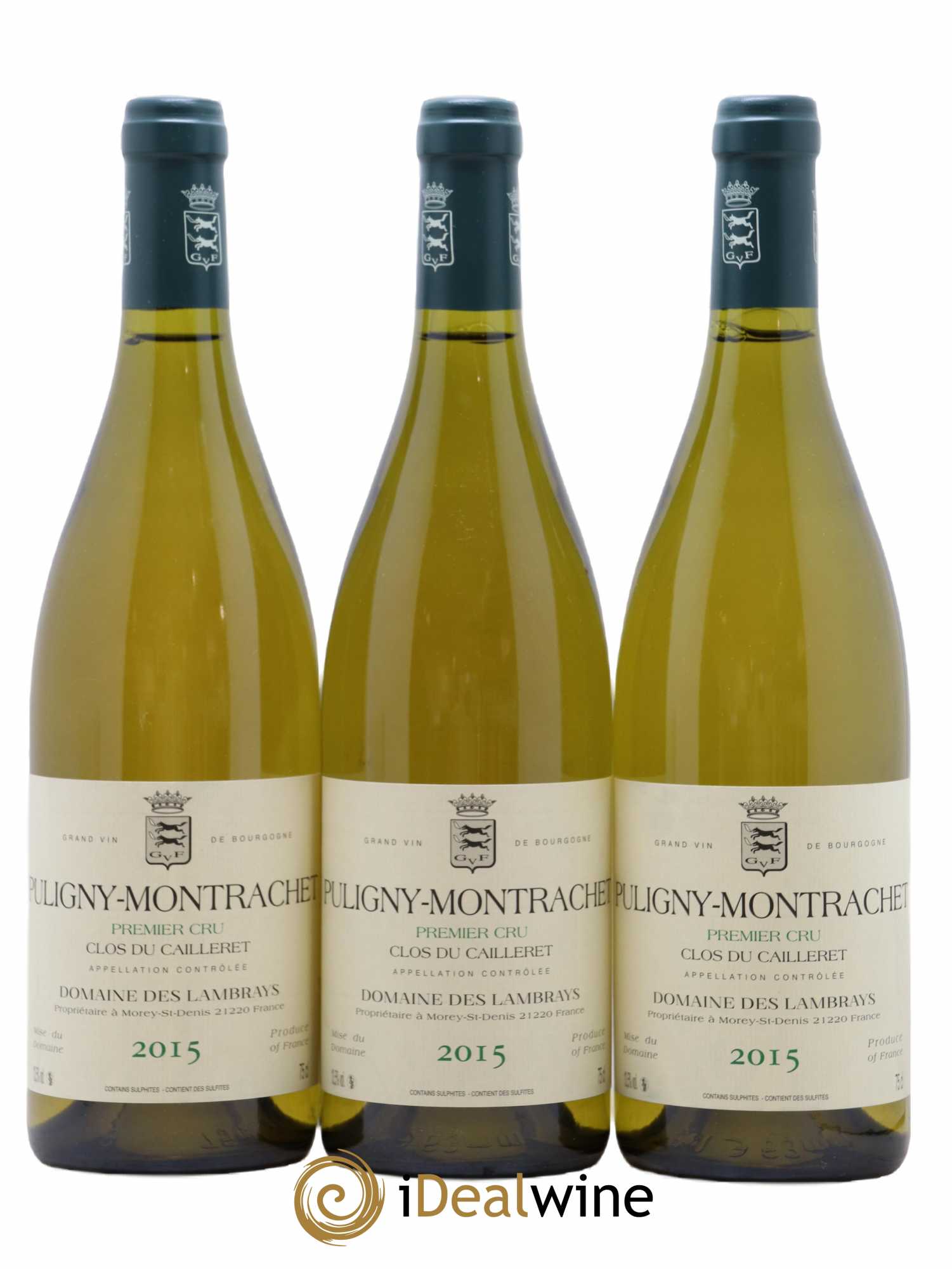 Puligny-Montrachet 1er Cru Clos du Cailleret Domaine des Lambrays 2015 - Lot de 3 bouteilles - 0