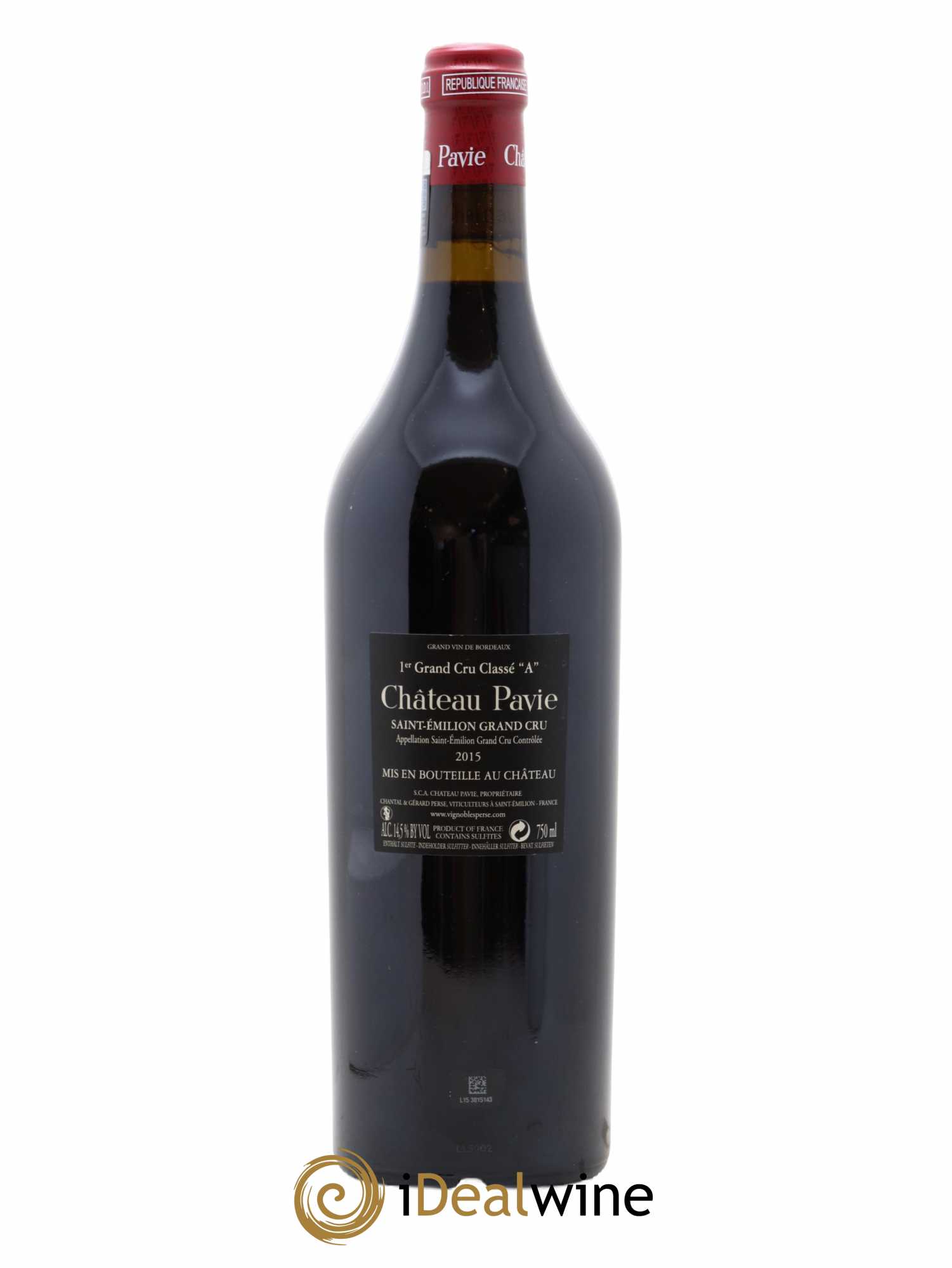 Château Pavie 1er Grand Cru Classé A 2015 - Lot de 1 bouteille - 1