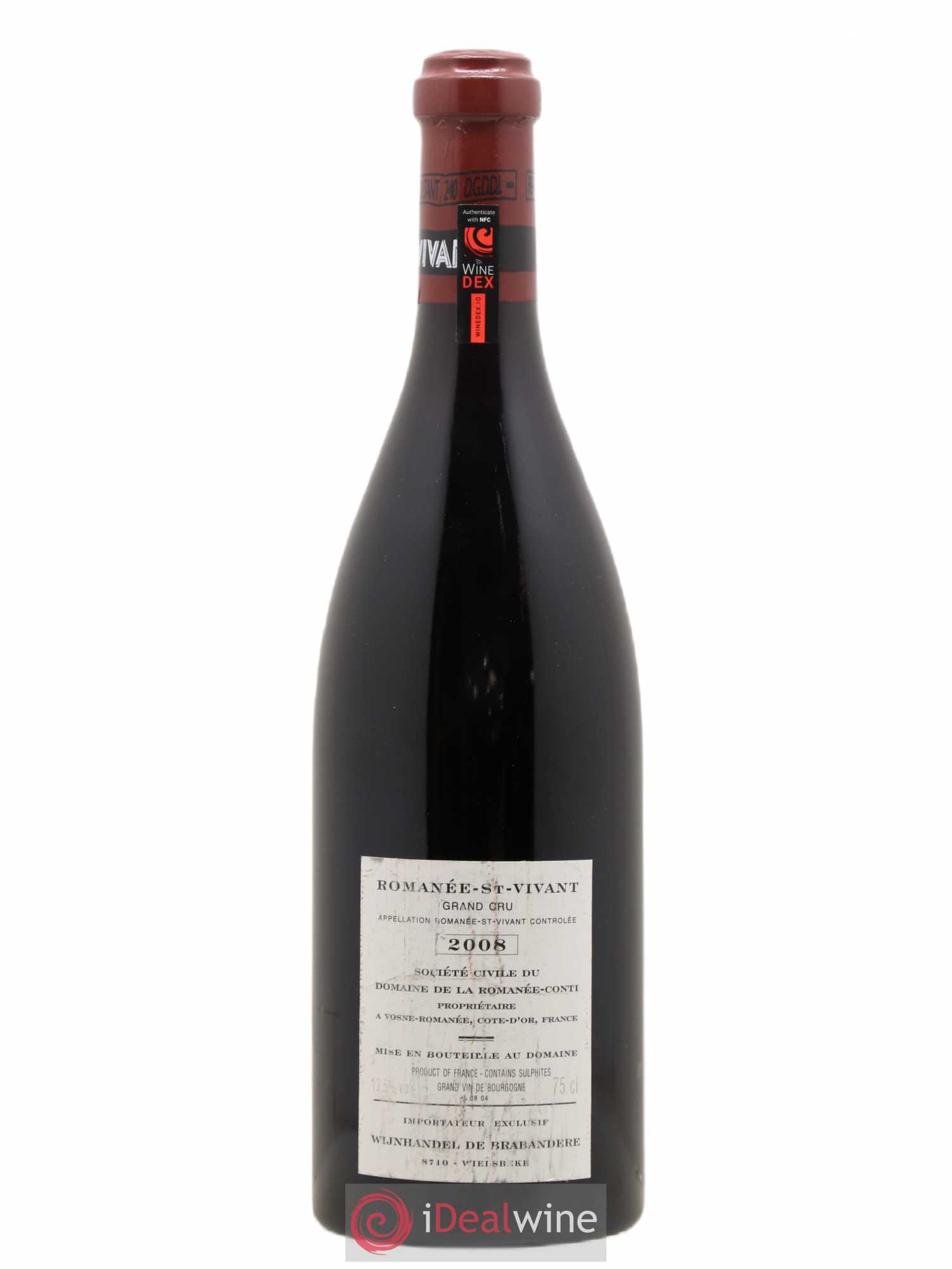 Romanée-Saint-Vivant Grand Cru Domaine de la Romanée-Conti 2008 - Lot de 1 bouteille - 1